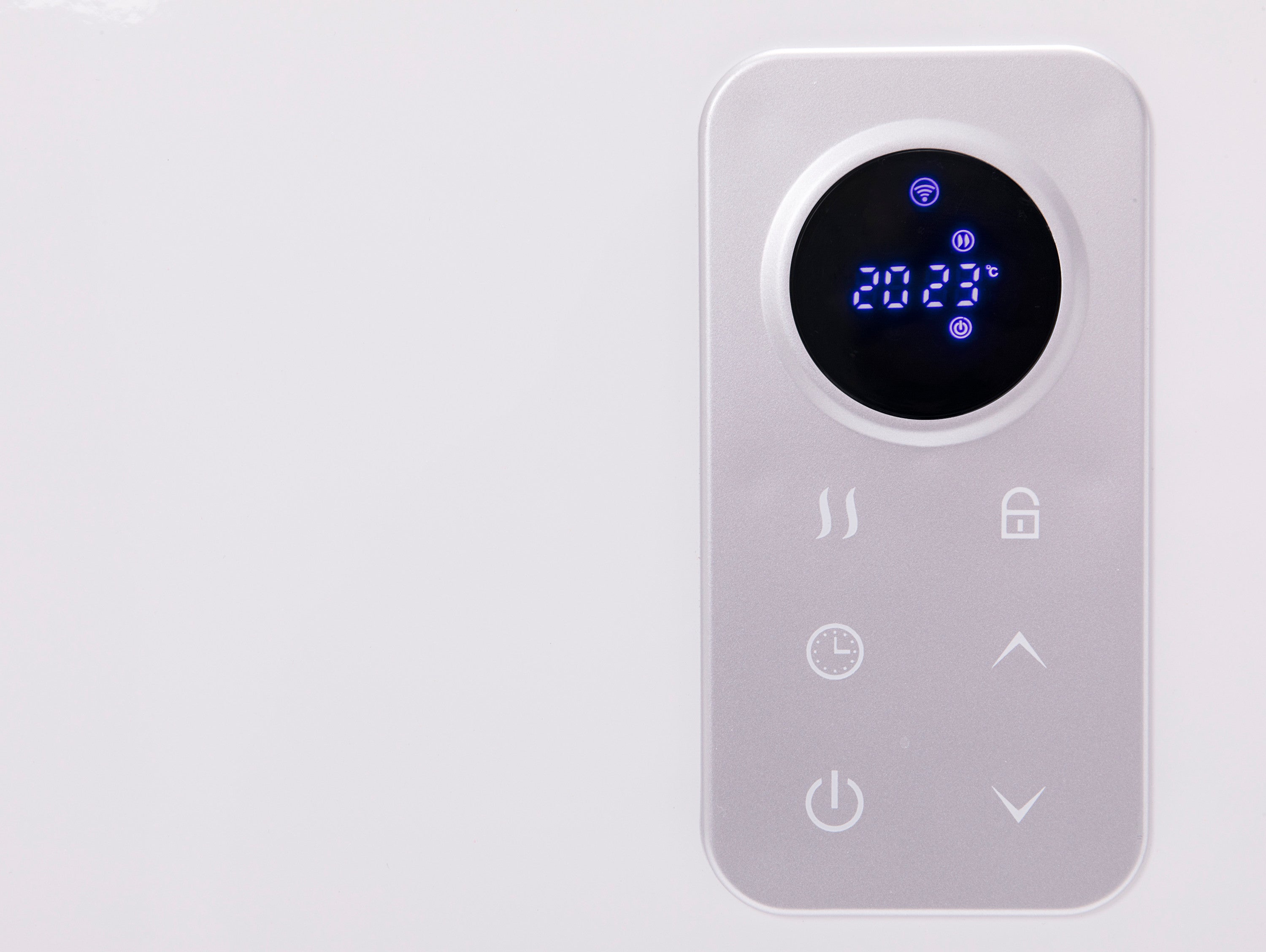 Radiatore elettrico digitale in alluminio con controllo WiFi, da parete o pavimento, con display LCD, 1000 W
