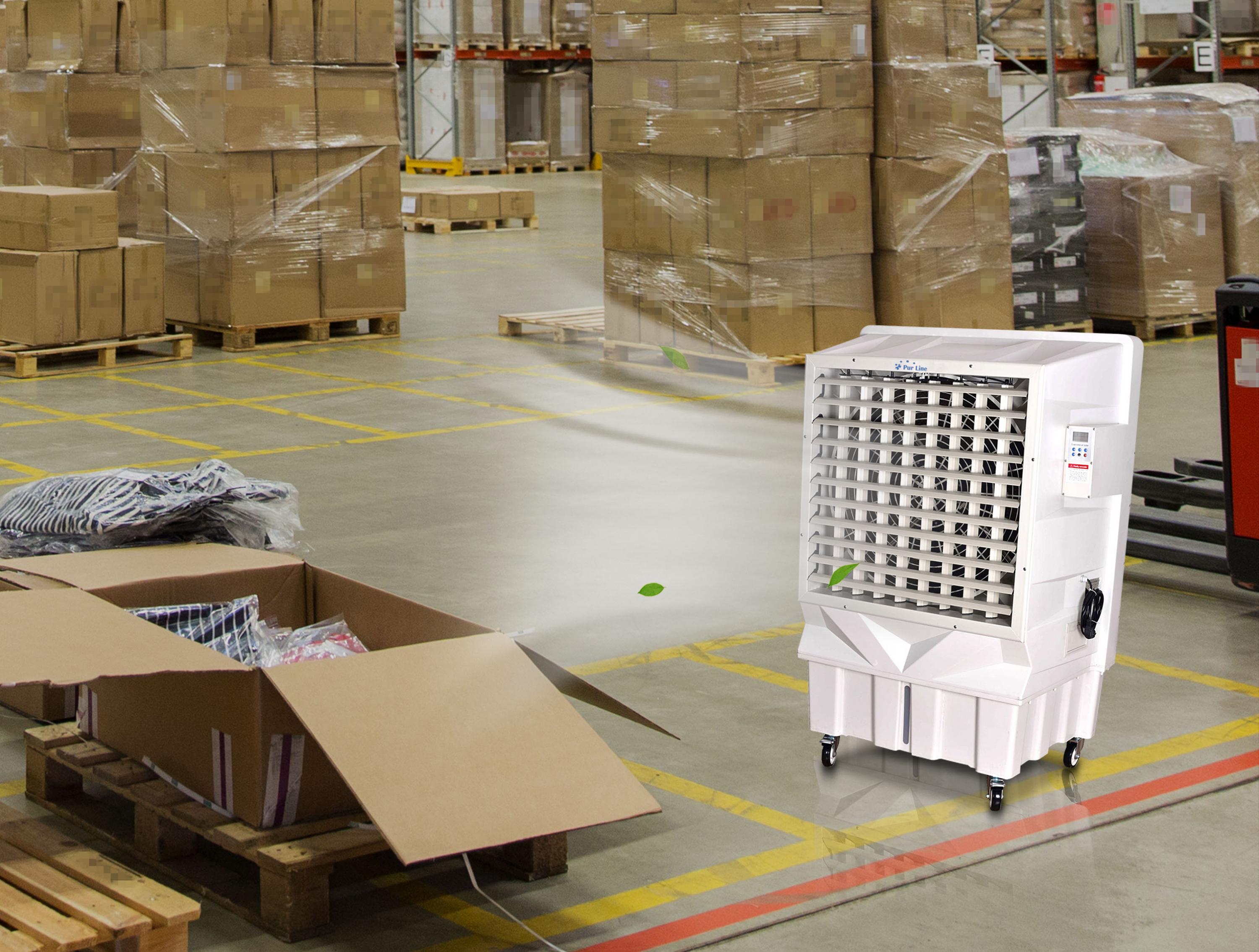 Raffreddatore evaporativo ad alta portata con serbatoio da 100L
