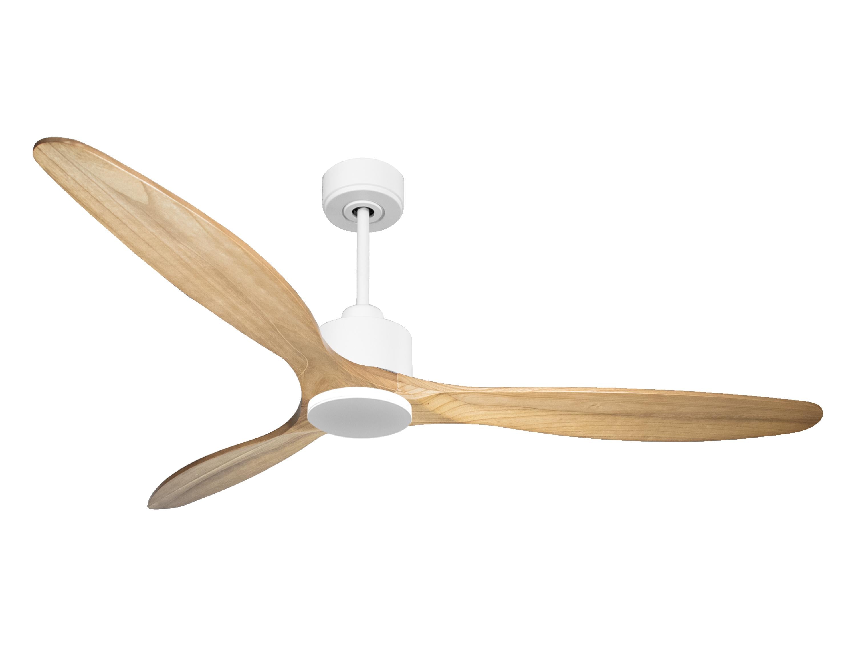 Ventilatore da soffitto Reversibile Termostato Wifi Motore CC Tetti inclinati Telecomando Hypersilence Memoria