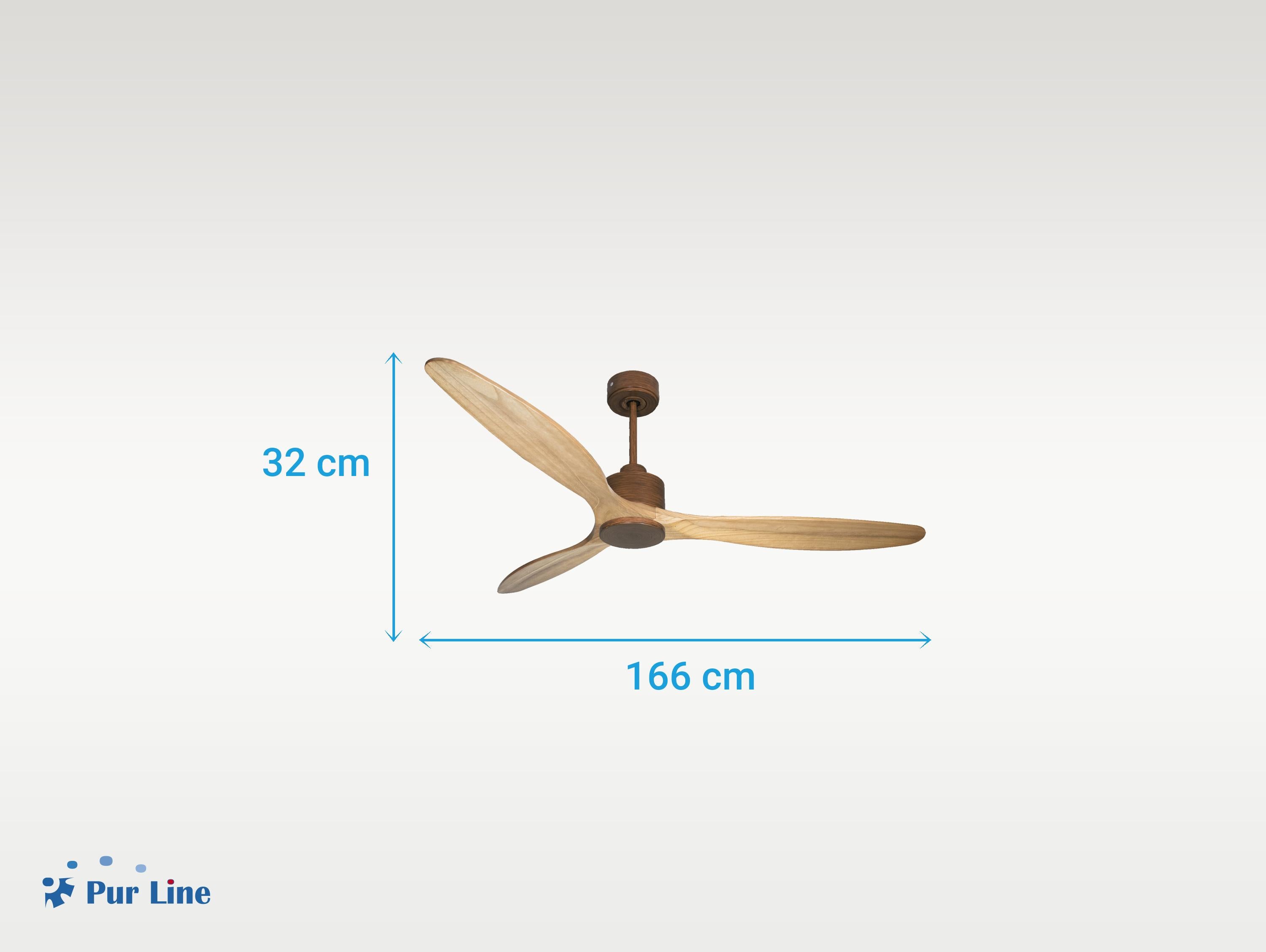 Ventilatore da soffitto Reversibile Termostato Wifi Motore CC Tetti inclinati Telecomando Hypersilence Memoria