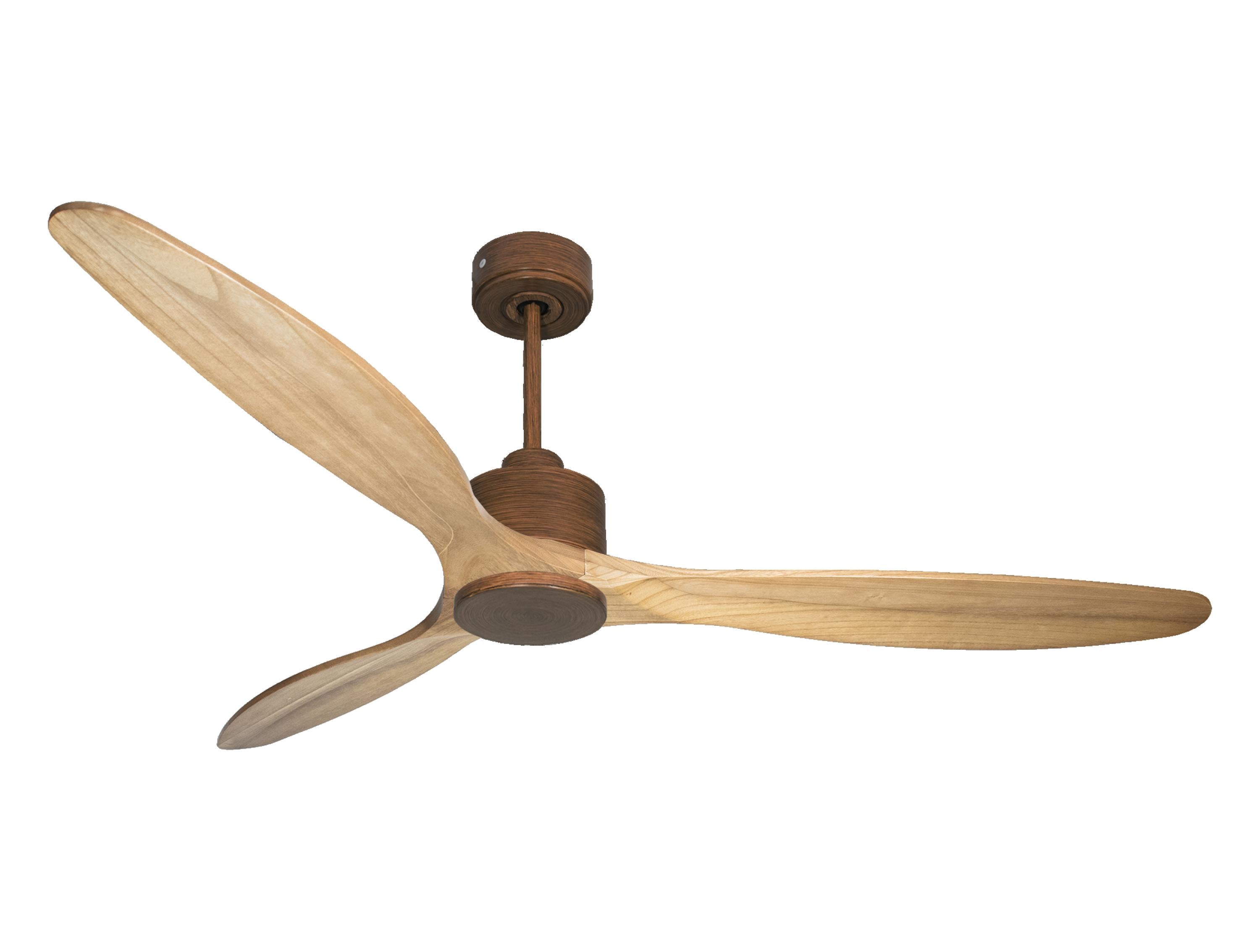 Ventilatore da soffitto Reversibile Termostato Wifi Motore CC Tetti inclinati Telecomando Hypersilence Memoria