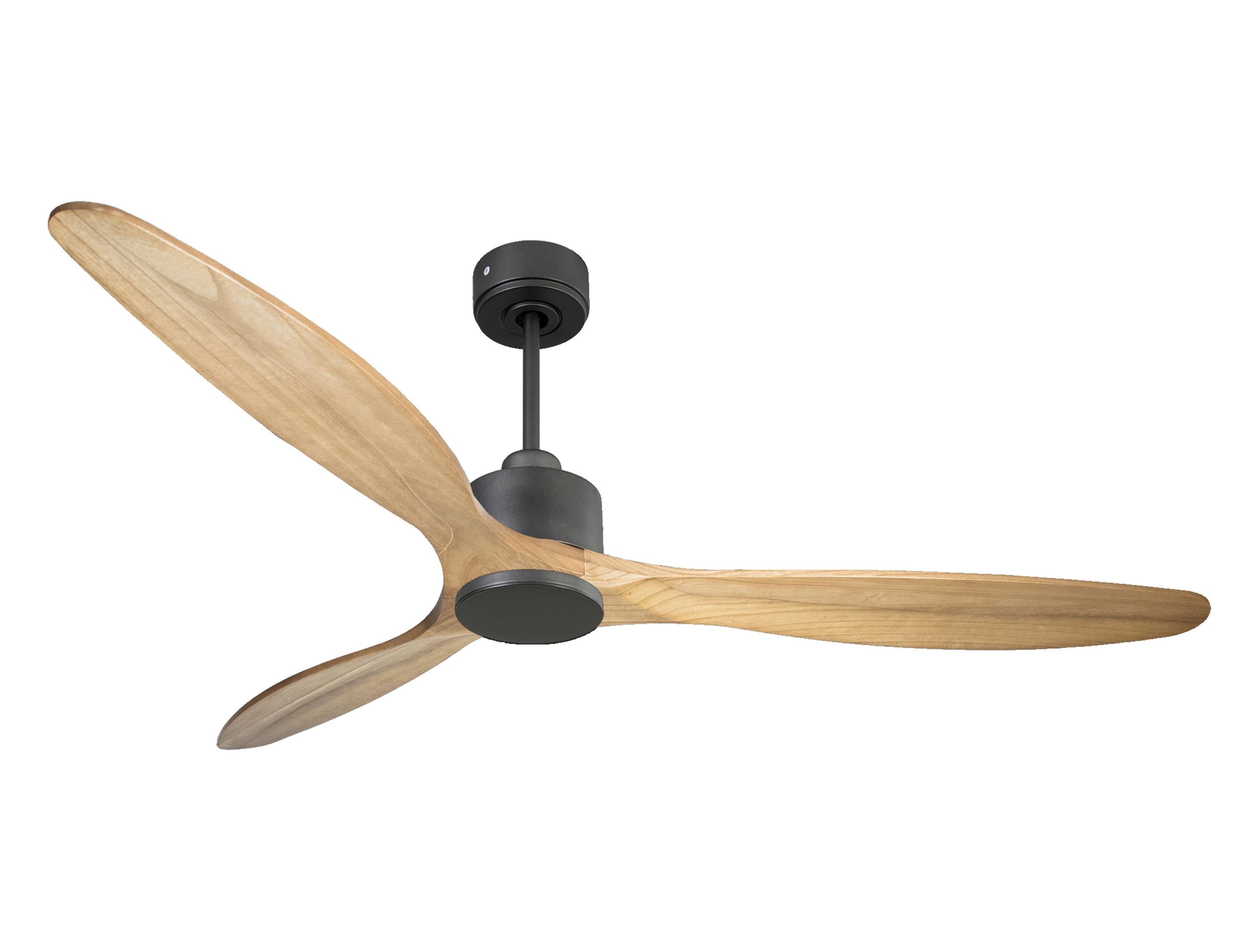Ventilatore da soffitto Reversibile Termostato Wifi Motore CC Tetti inclinati Telecomando Hypersilence Memoria