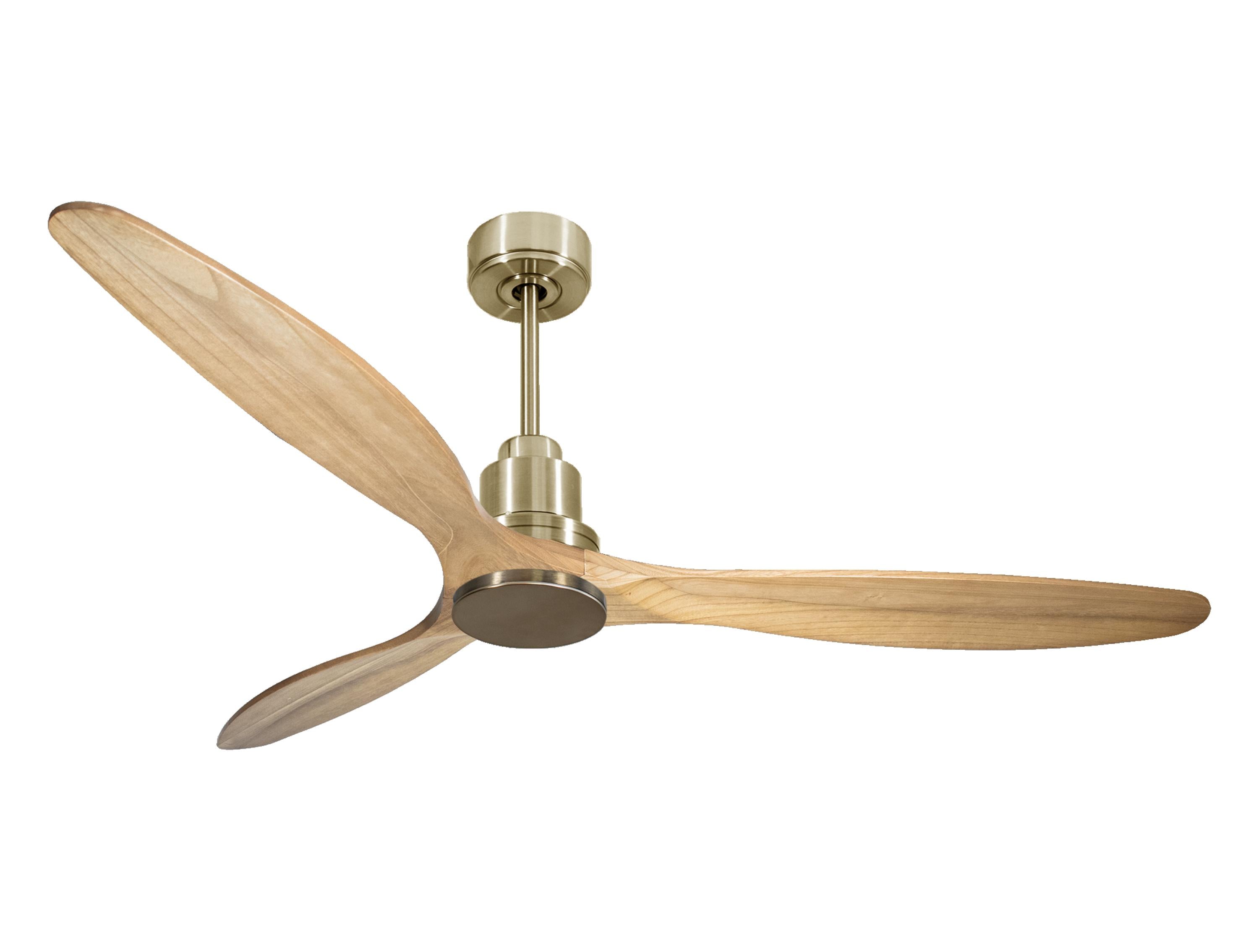 Ventilatore da soffitto Reversibile Termostato Wifi Motore CC Tetti inclinati Telecomando Hypersilence Memoria