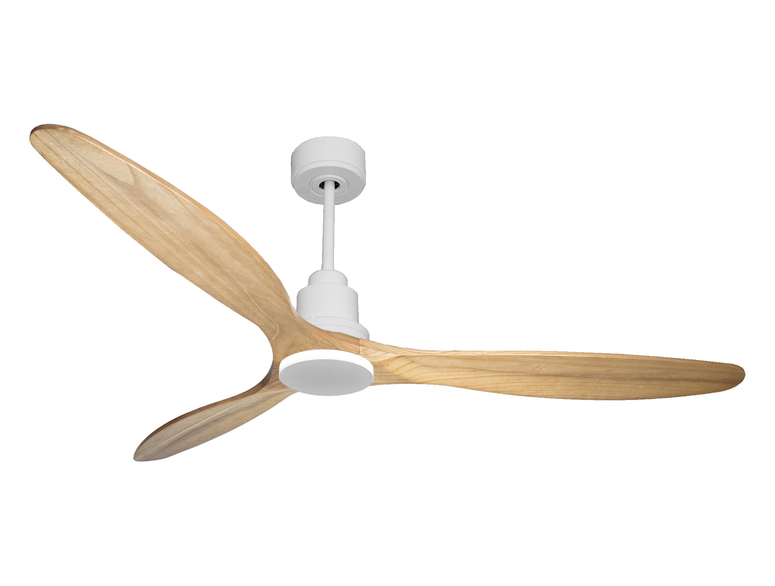 Ventilatore da soffitto Reversibile Termostato Wifi Motore CC Tetti inclinati Telecomando Hypersilence Memoria