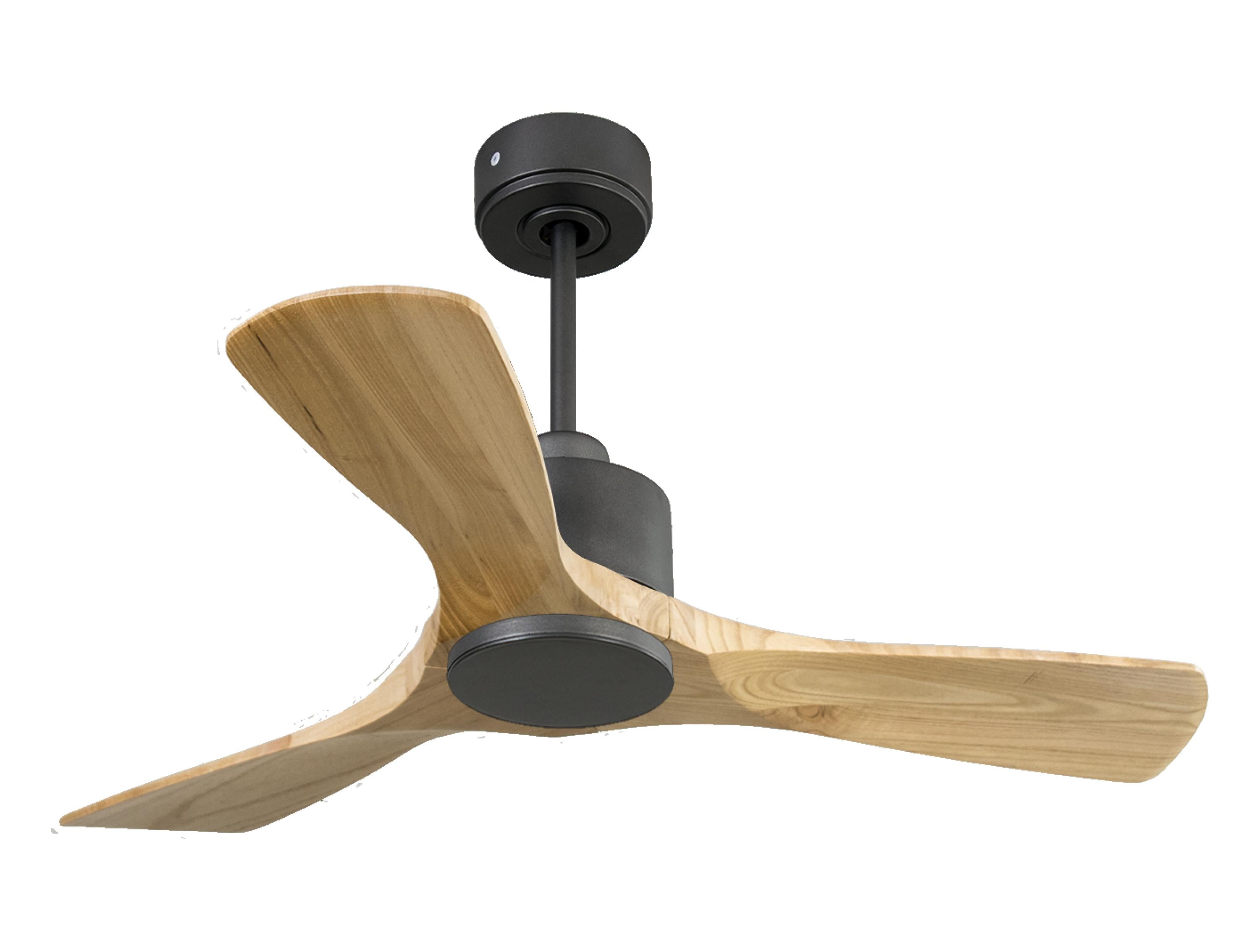 Ventilatore da soffitto Reversibile Termostato Wifi Motore CC Tetti inclinati Telecomando Hypersilence Memoria