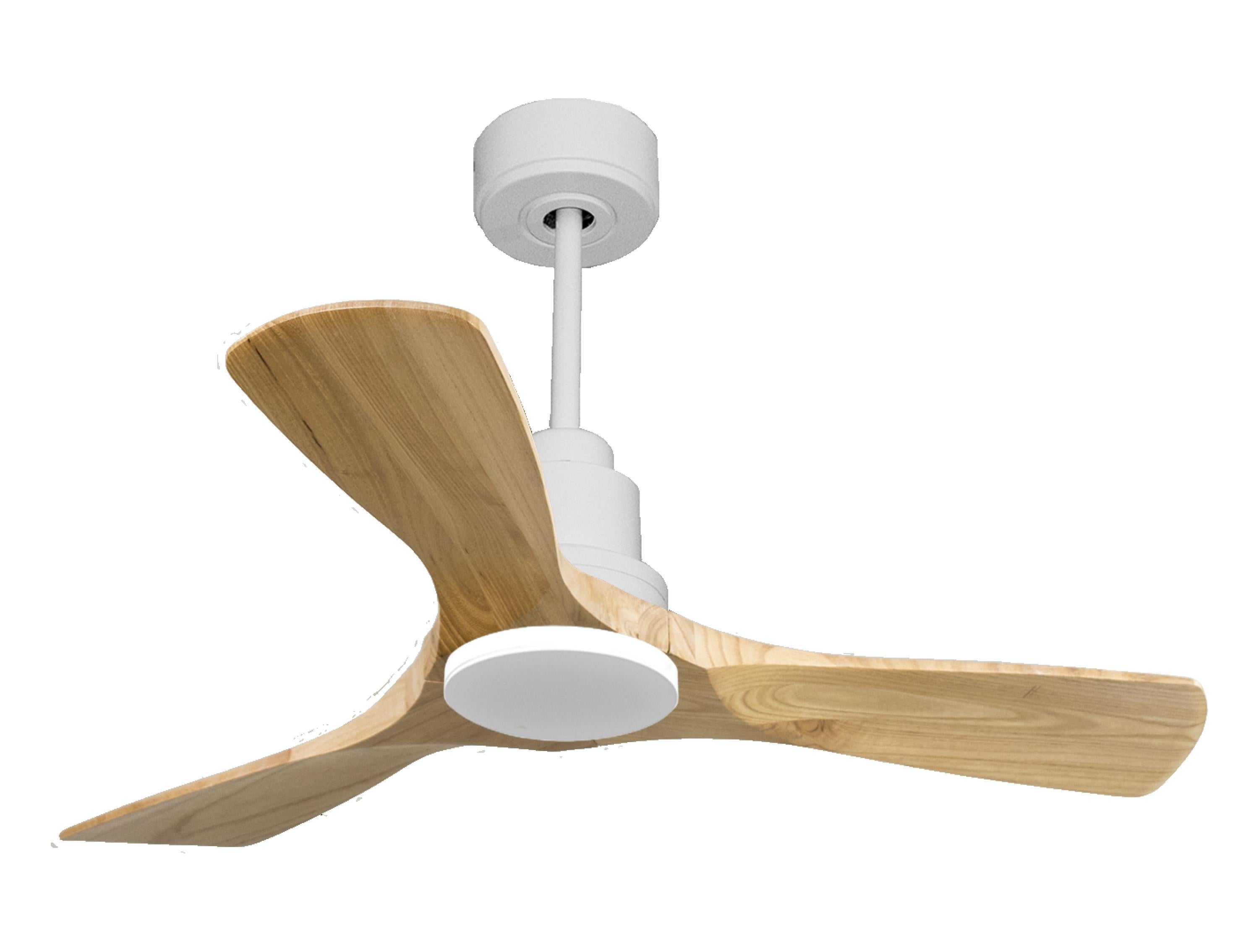 Ventilatore da soffitto Reversibile Termostato Wifi Motore CC Tetti inclinati Telecomando Hypersilence Memoria