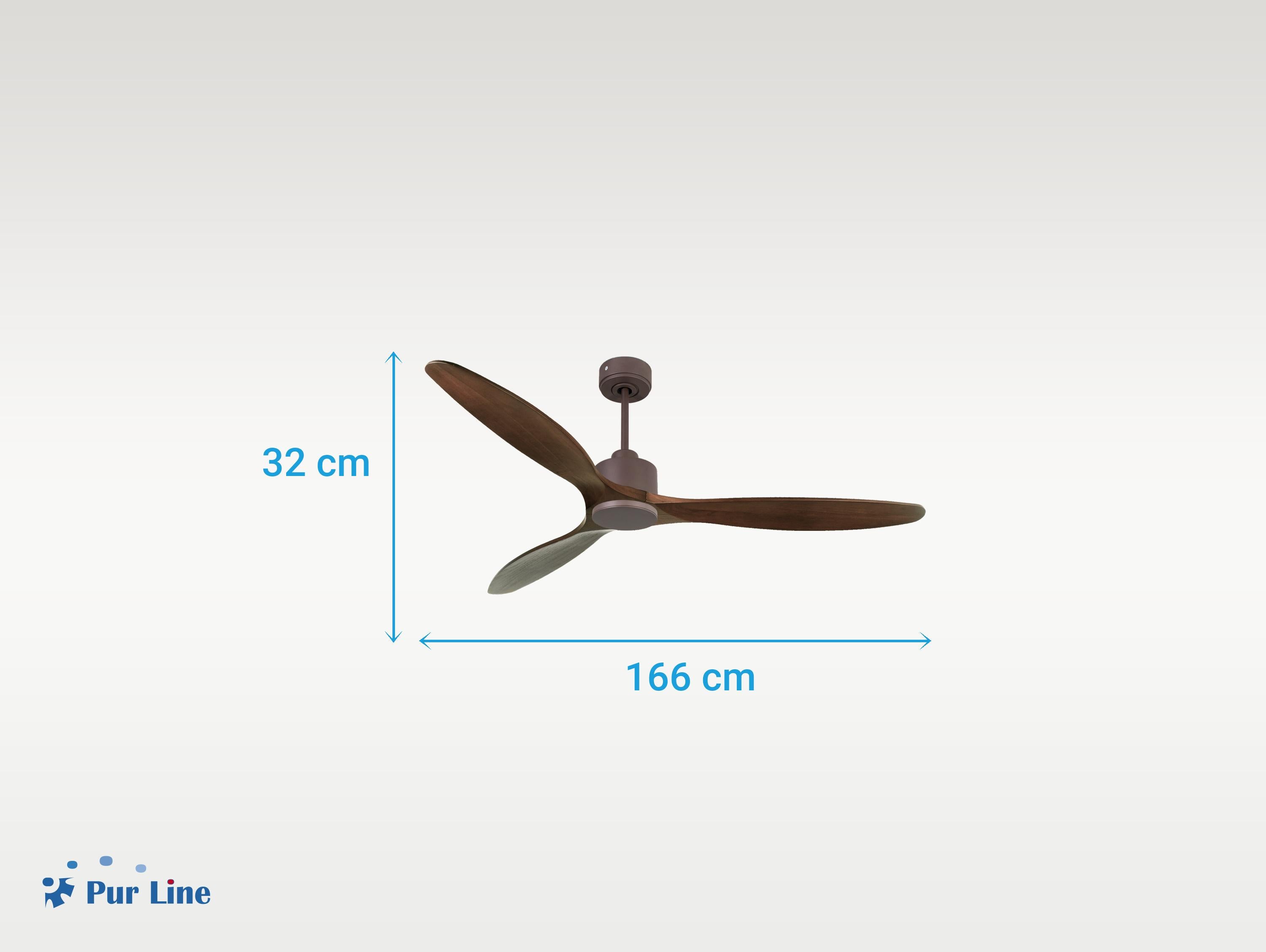 Ventilatore da soffitto Reversibile Termostato Wifi Motore CC Tetti inclinati Telecomando Hypersilence Memoria
