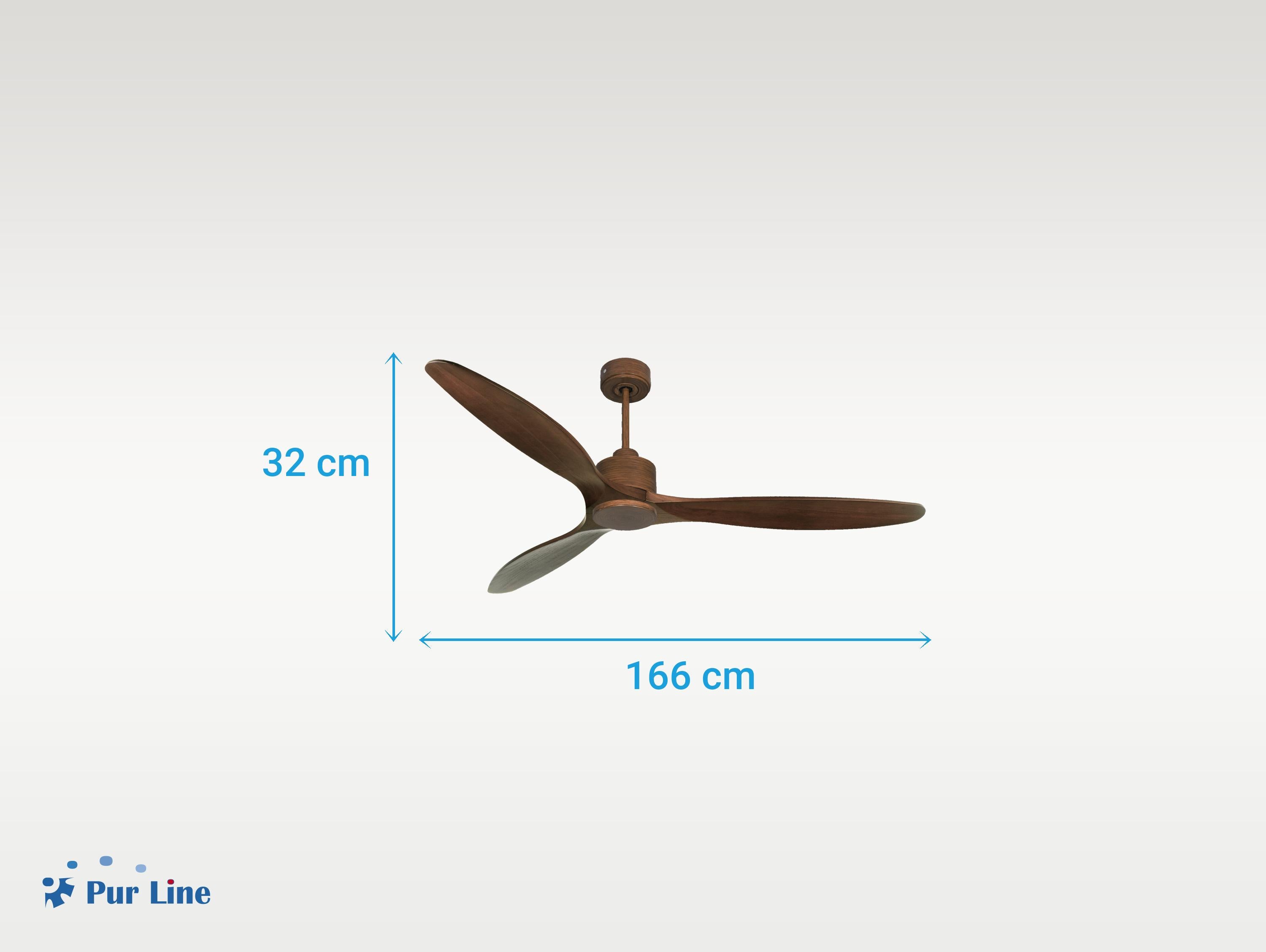 Ventilatore da soffitto Reversibile Termostato Wifi Motore CC Tetti inclinati Telecomando Hypersilence Memoria