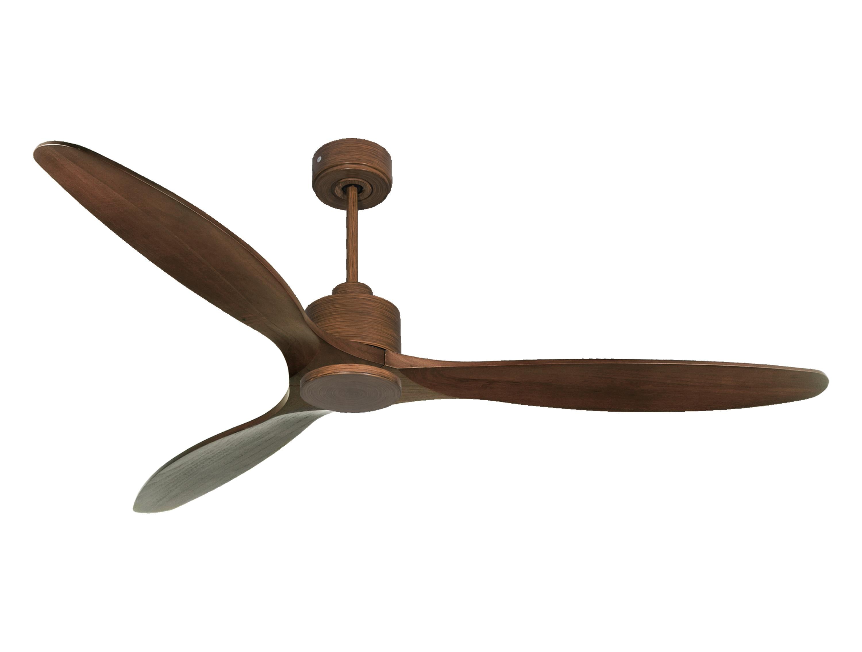 Ventilatore da soffitto Reversibile Termostato Wifi Motore CC Tetti inclinati Telecomando Hypersilence Memoria
