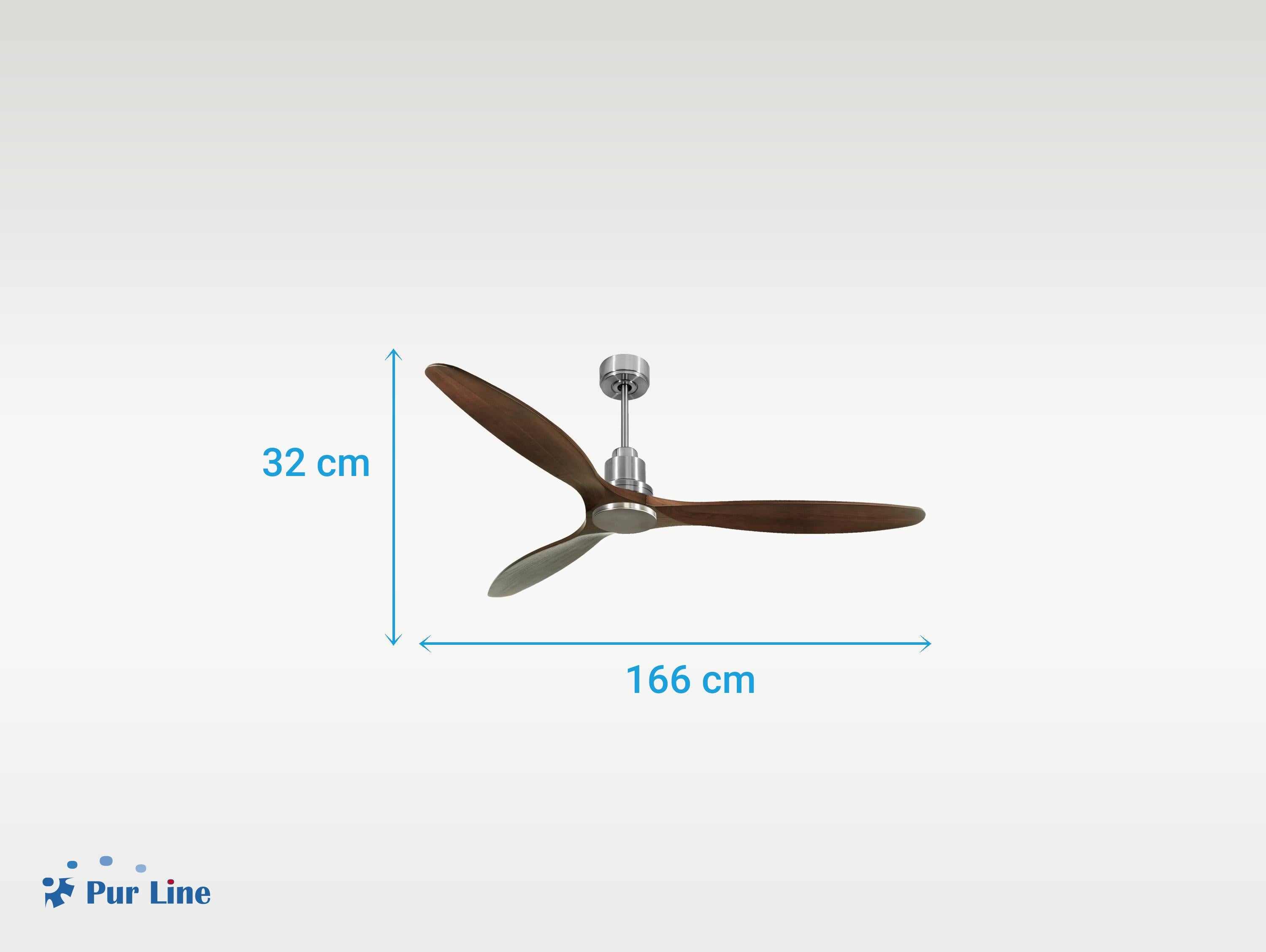 Ventilatore da soffitto Reversibile Termostato Wifi Motore CC Tetti inclinati Telecomando Hypersilence Memoria Shopify Vendible (AUTOMATICO)