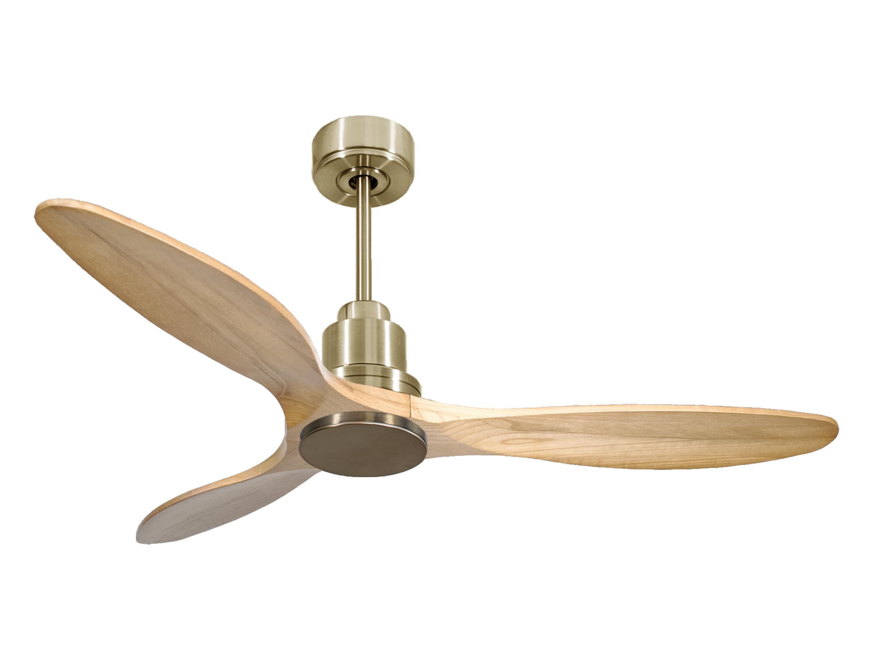 Ventilatore da soffitto Reversibile Termostato Wifi Motore CC Tetti inclinati Telecomando Hypersilence Memoria