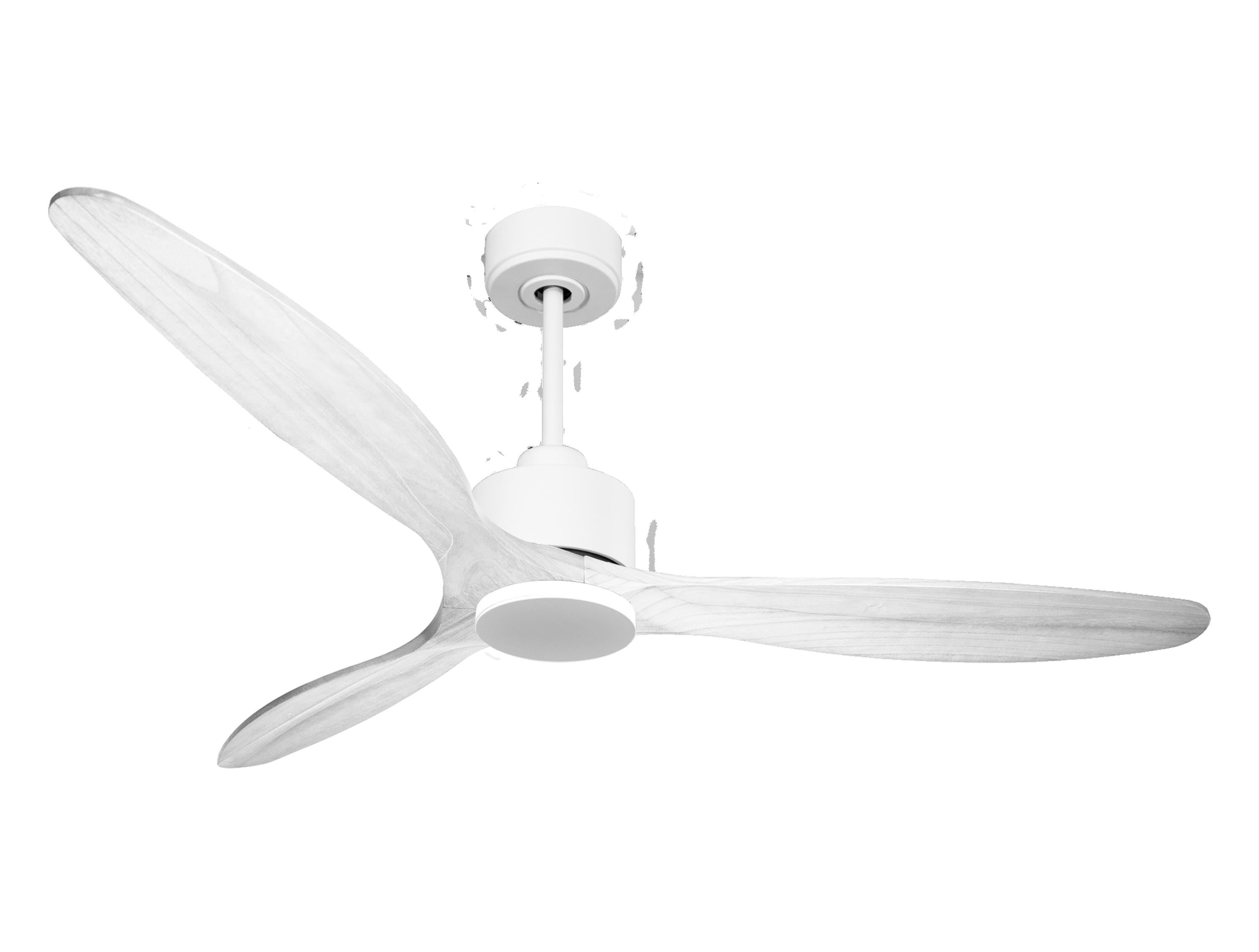 Ventilatore da soffitto Reversibile Termostato Wifi Motore CC Tetti inclinati Telecomando Hypersilence Memoria Shopify Vendible (AUTOMATICO)