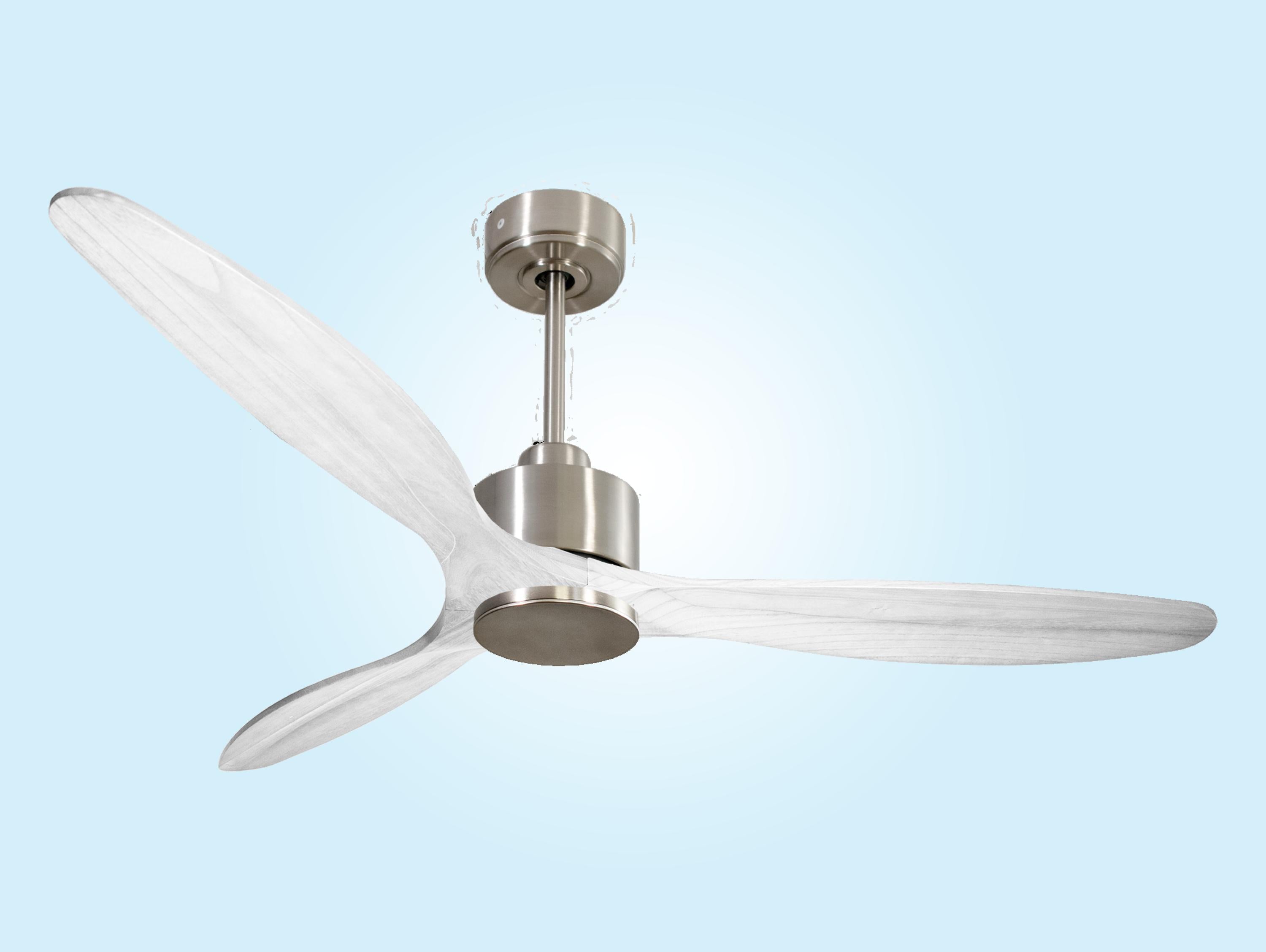 Ventilatore da soffitto Reversibile Termostato Wifi Motore CC Tetti inclinati Telecomando Hypersilence Memoria