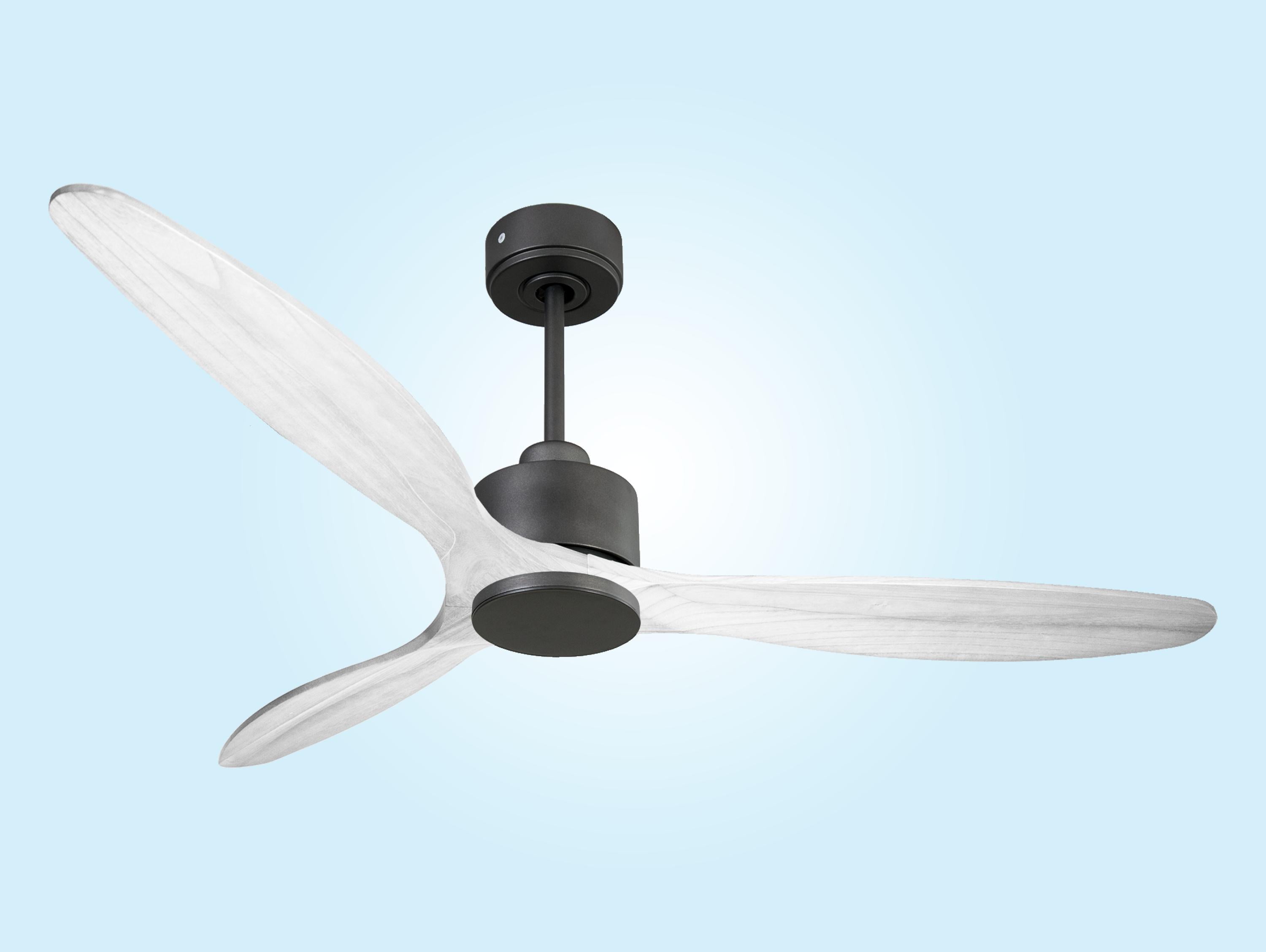 Ventilatore da soffitto Reversibile Termostato Wifi Motore CC Tetti inclinati Telecomando Hypersilence Memoria