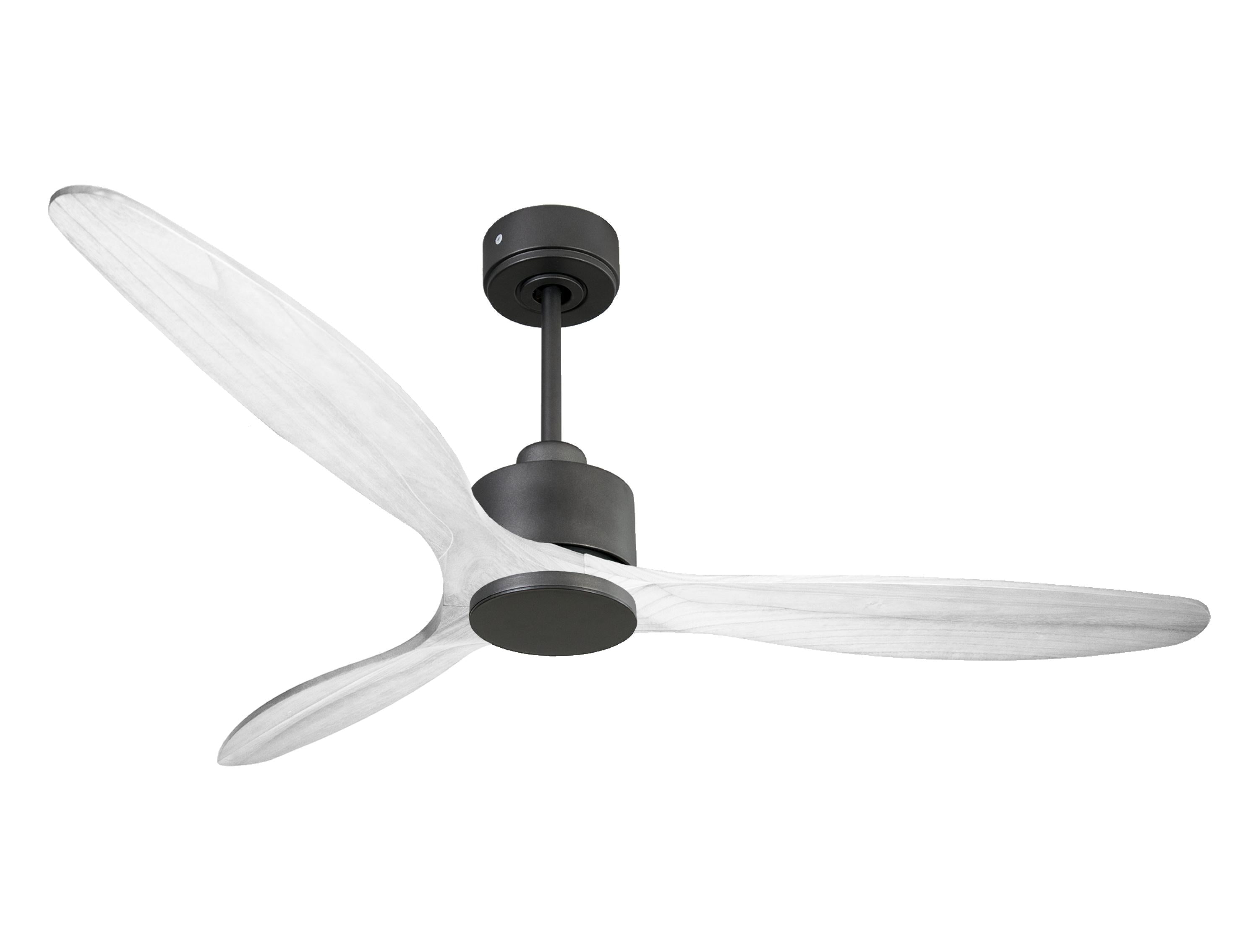 Ventilatore da soffitto Reversibile Termostato Wifi Motore CC Tetti inclinati Telecomando Hypersilence Memoria