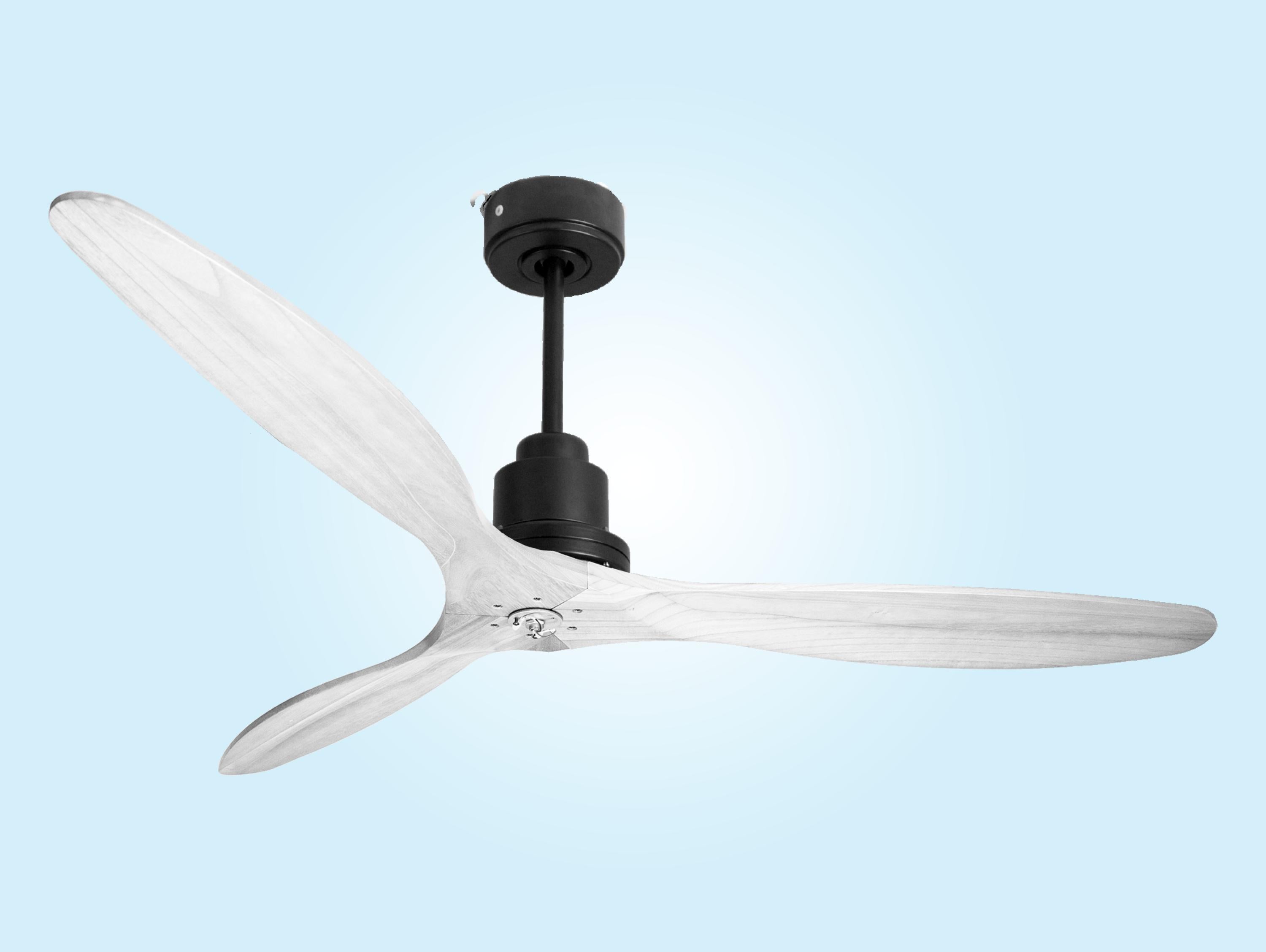 Ventilatore da soffitto Reversibile Termostato Dimmabile Wifi Motore CC Tetti inclinati Telecomando Luce a tre toni Hypersilence Memoria Shopify Vendible (AUTOMATICO)