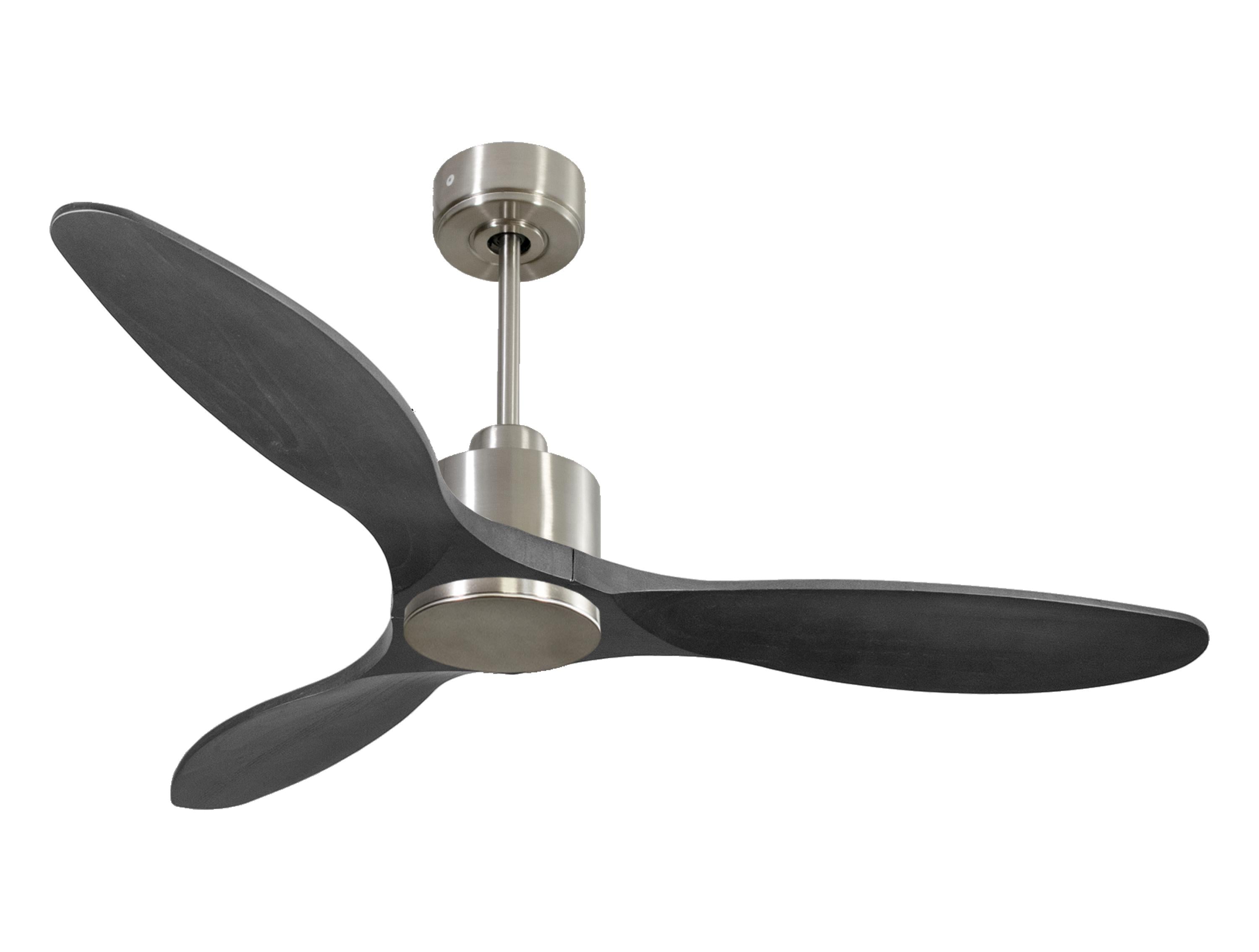 Ventilatore da soffitto Reversibile Termostato Wifi Motore CC Tetti inclinati Telecomando Hypersilence Memoria