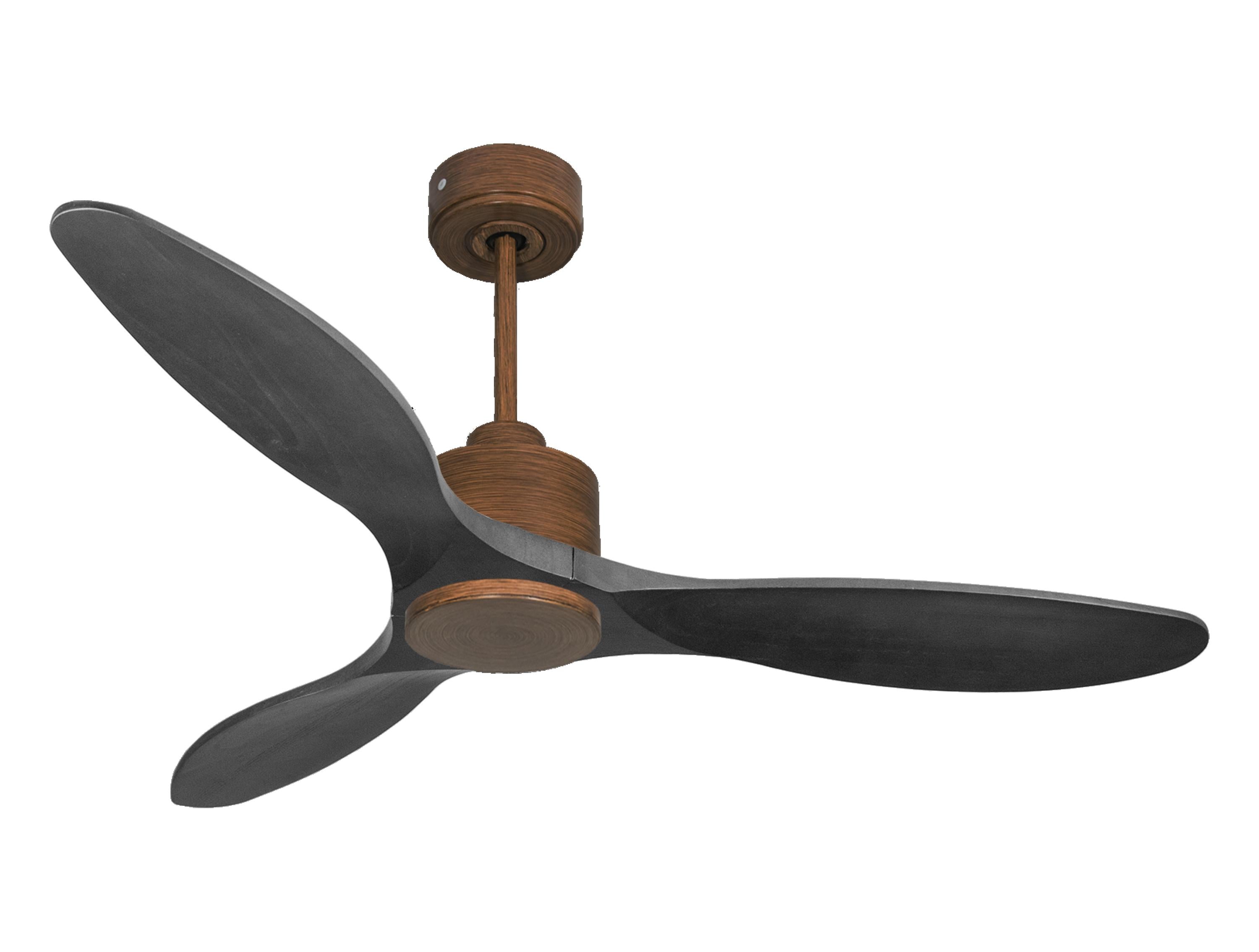Ventilatore da soffitto Reversibile Termostato Wifi Motore CC Tetti inclinati Telecomando Hypersilence Memoria