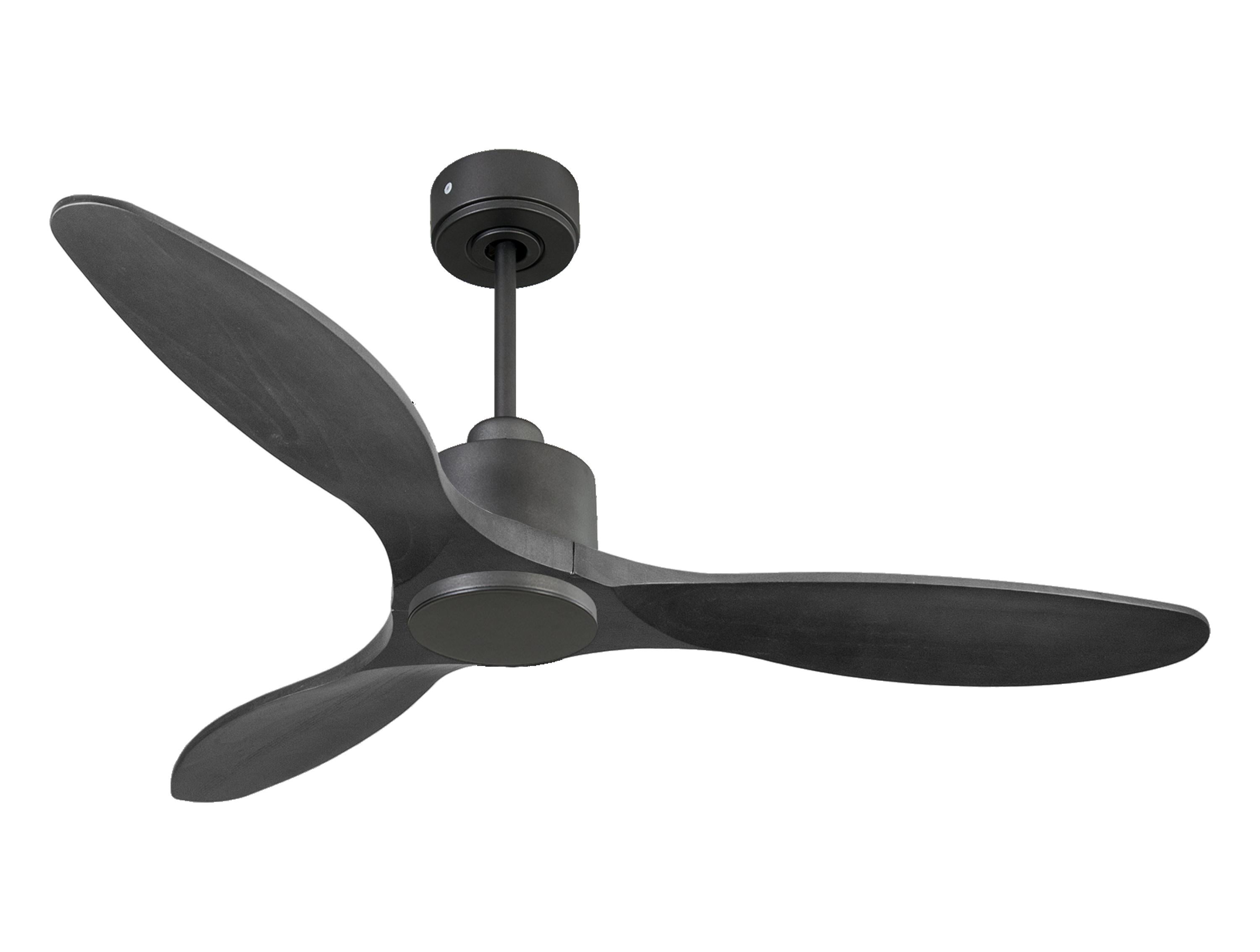 Ventilatore da soffitto Reversibile Termostato Wifi Motore CC Tetti inclinati Telecomando Hypersilence Memoria