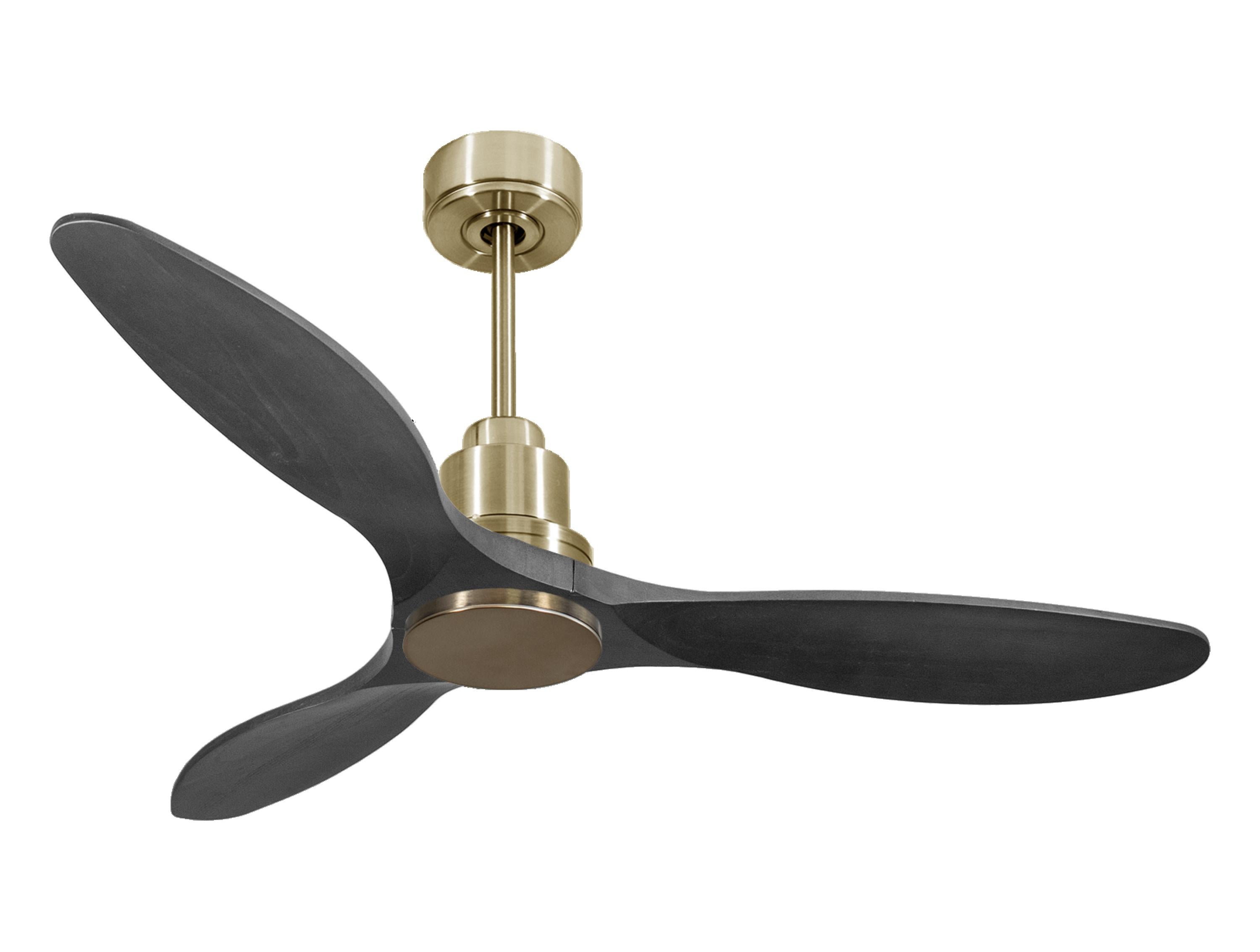 Ventilatore da soffitto Reversibile Termostato Wifi Motore CC Tetti inclinati Telecomando Hypersilence Memoria
