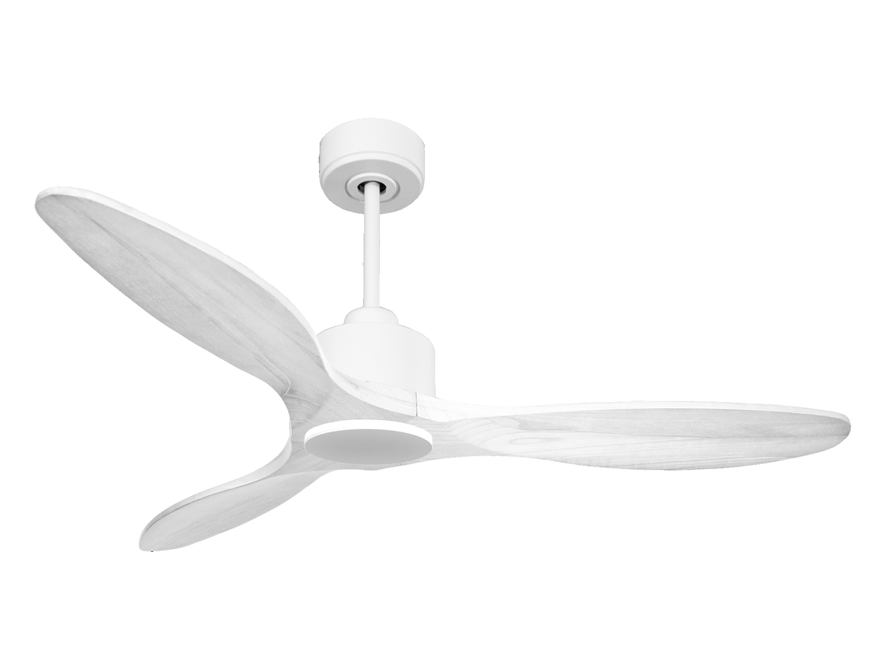 Ventilatore da soffitto Reversibile Termostato Wifi Motore CC Tetti inclinati Telecomando Hypersilence Memoria