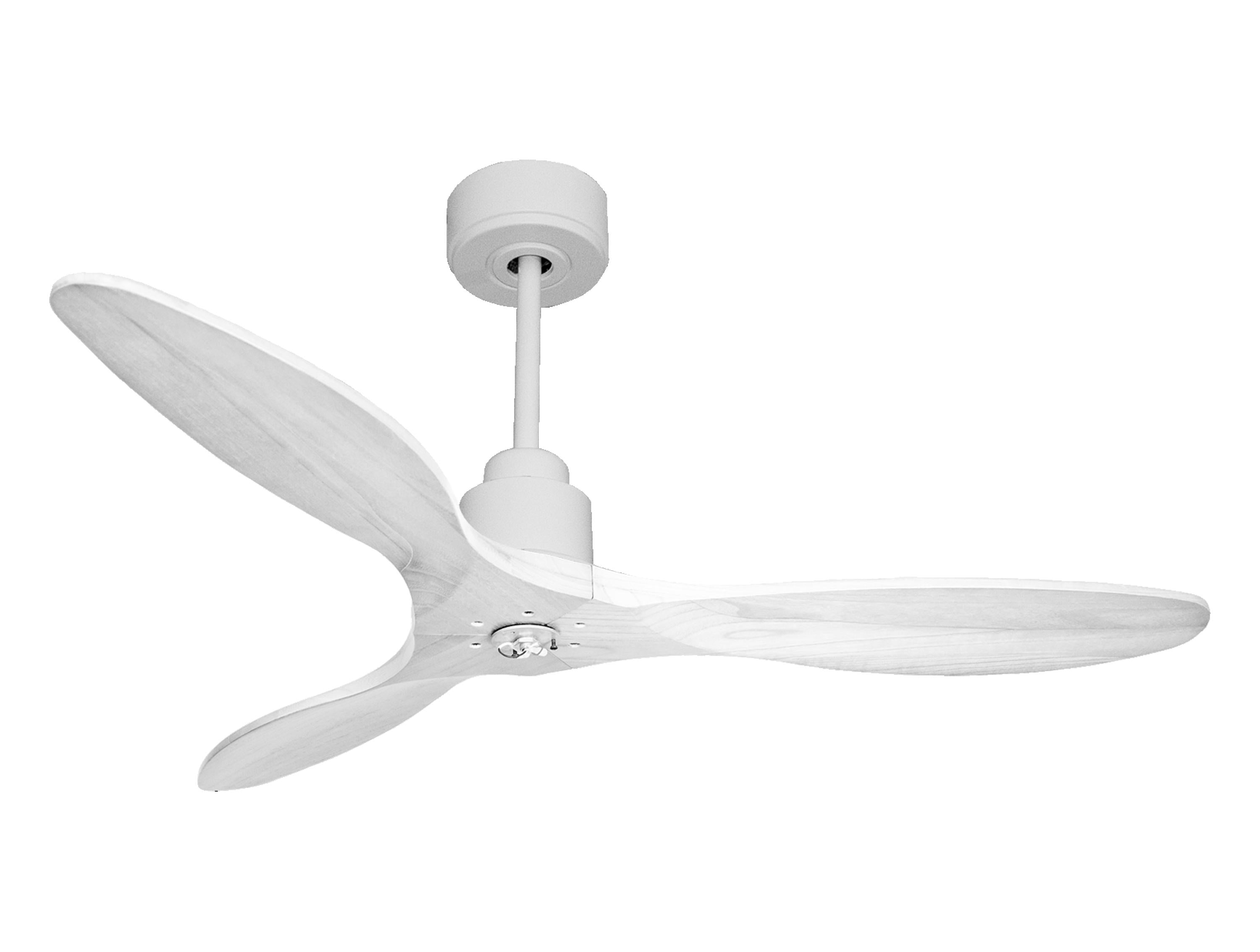 Ventilatore da soffitto Reversibile Termostato Dimmabile Wifi Motore CC Tetti inclinati Telecomando Luce a tre toni Hypersilence Memoria Shopify Vendible (AUTOMATICO)