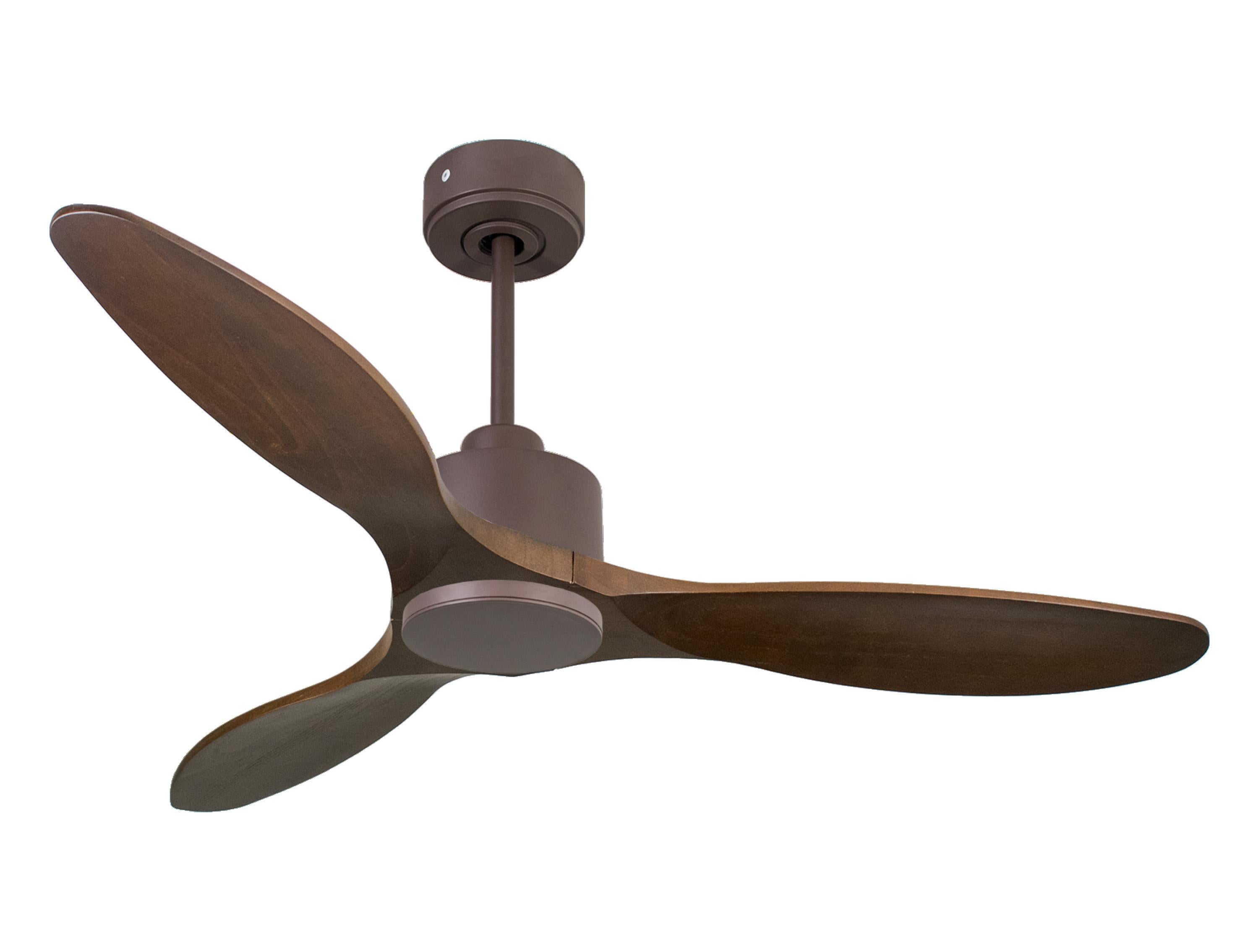 Ventilatore da soffitto Reversibile Termostato Wifi Motore CC Tetti inclinati Telecomando Hypersilence Memoria
