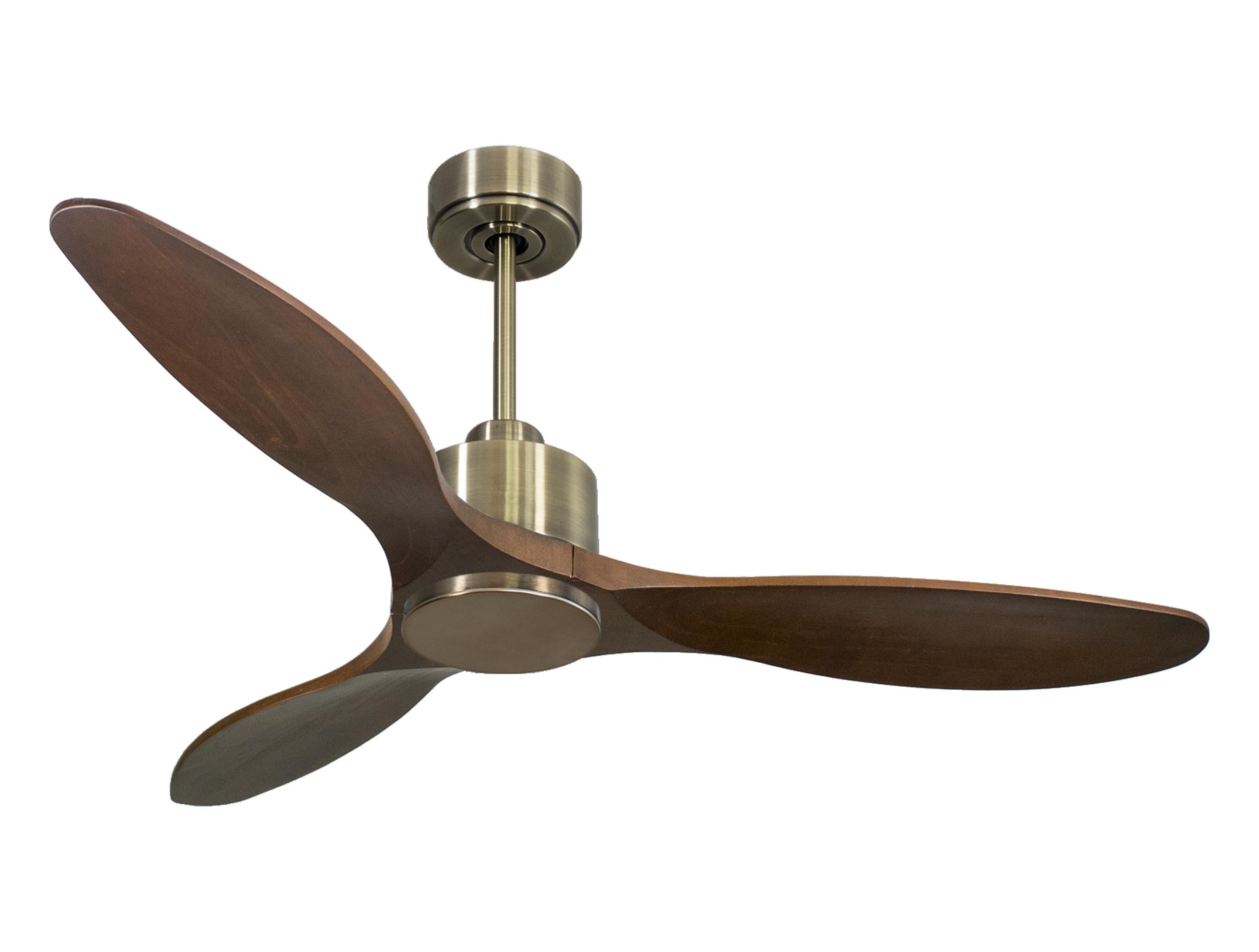 Ventilatore da soffitto Reversibile Termostato Wifi Motore CC Tetti inclinati Telecomando Hypersilence Memoria