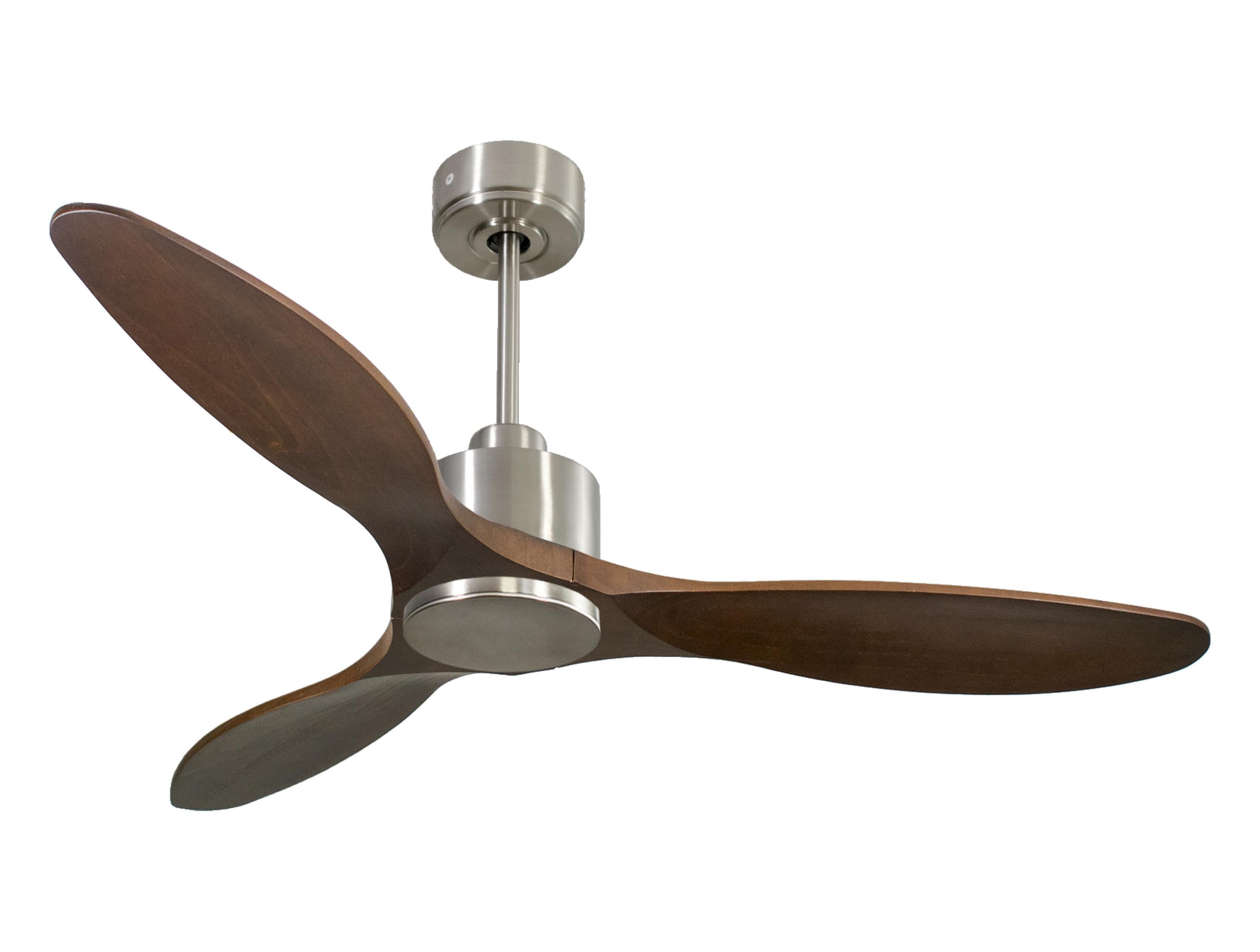 Ventilatore da soffitto Reversibile Termostato Wifi Motore CC Tetti inclinati Telecomando Hypersilence Memoria