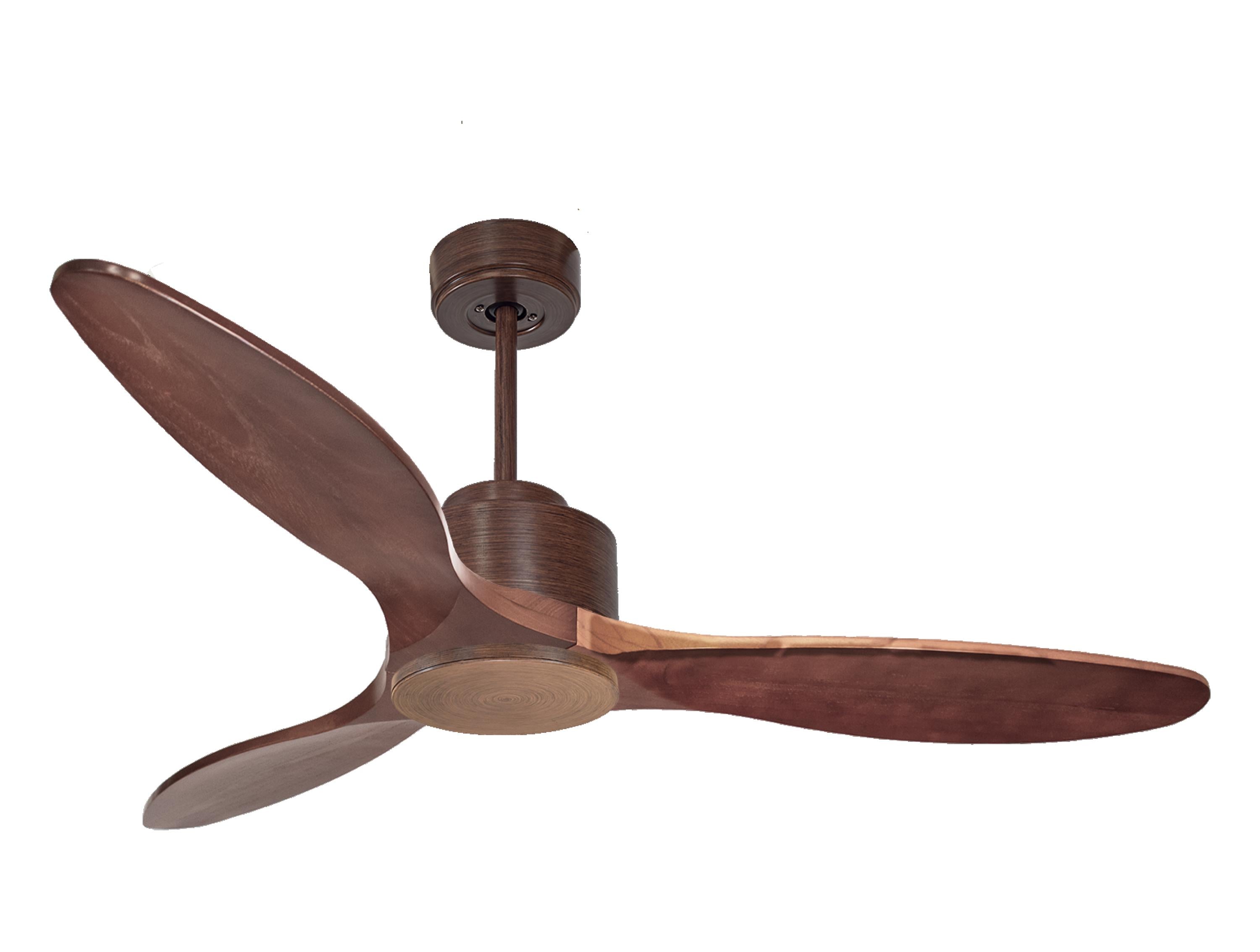 Ventilatore da soffitto Reversibile Termostato Wifi Motore CC Tetti inclinati Telecomando Hypersilence Memoria
