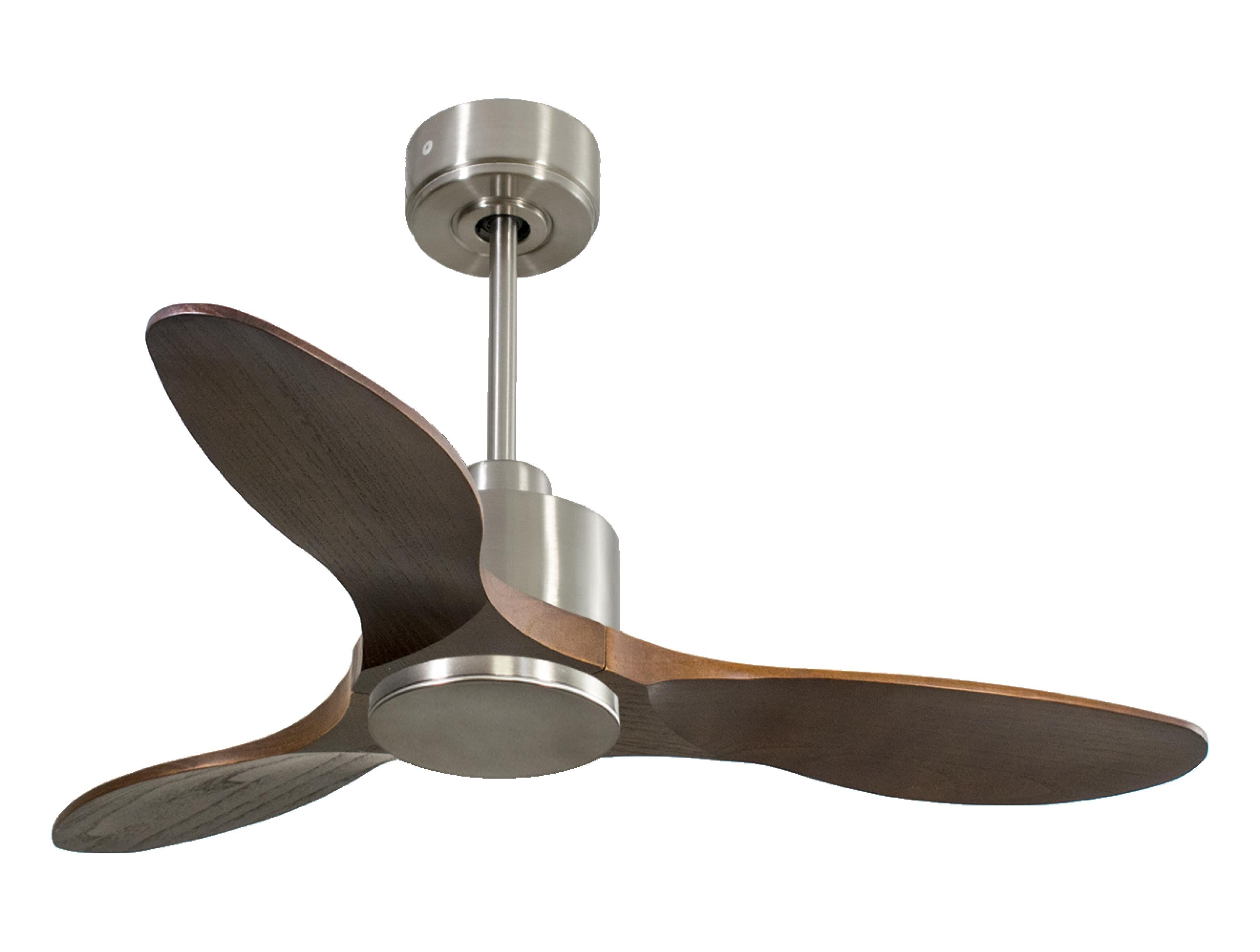 Ventilatore da soffitto Reversibile Termostato Wifi Motore CC Tetti inclinati Telecomando Hypersilence Memoria