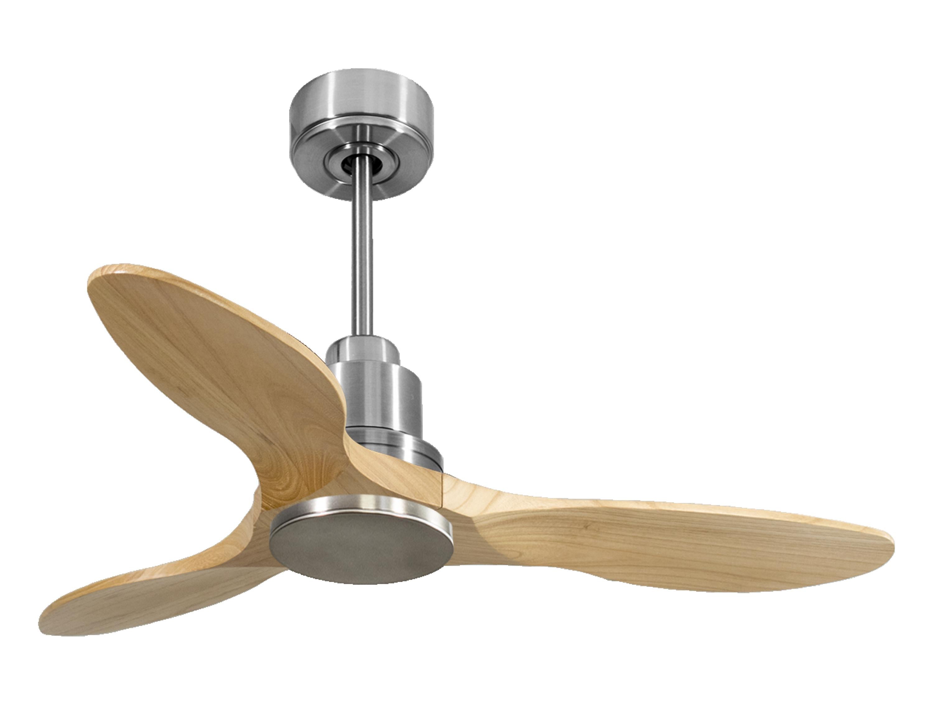 Ventilatore da soffitto Reversibile Termostato Wifi Motore CC Tetti inclinati Telecomando Hypersilence Memoria