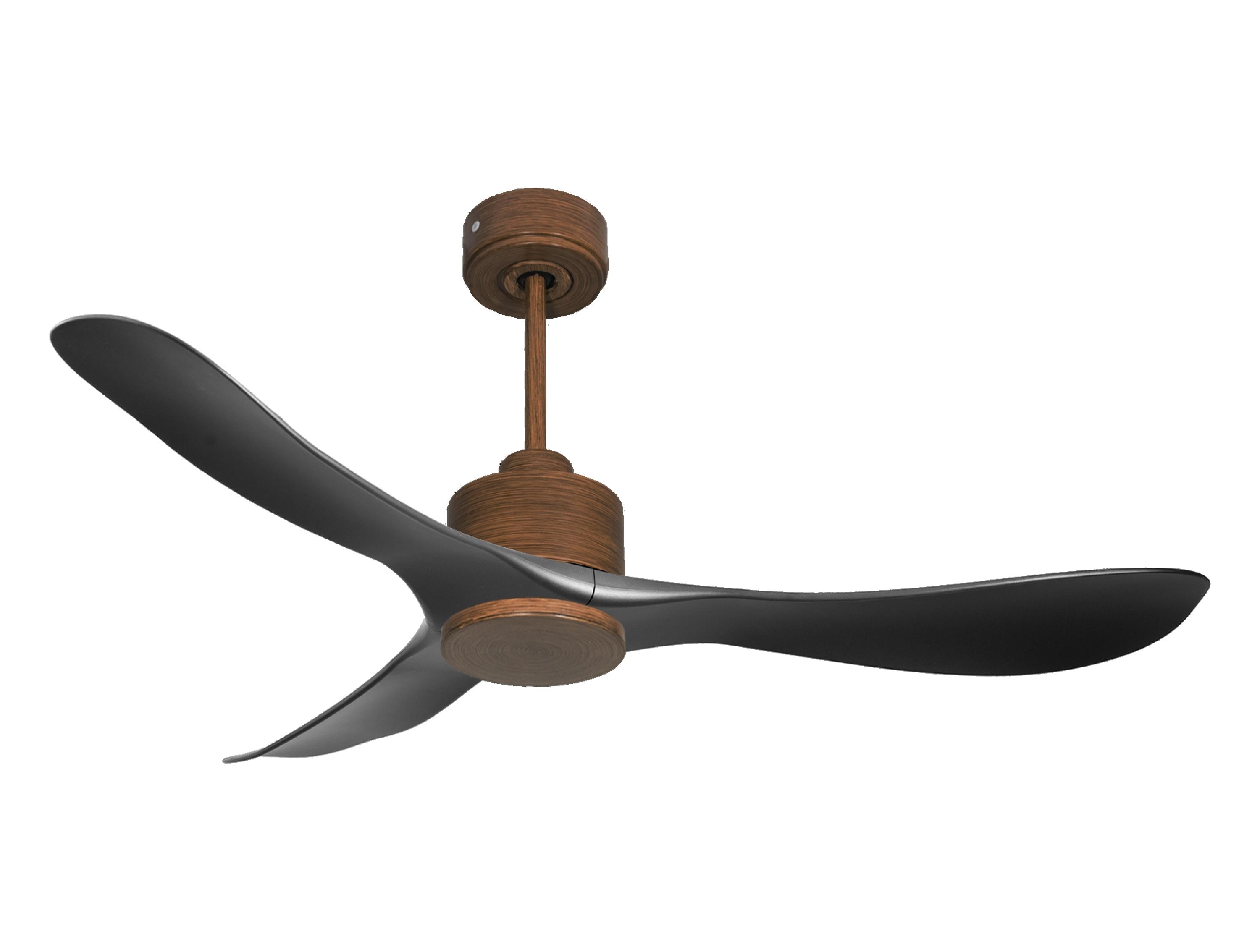 Ventilatore da soffitto Reversibile Termostato Wifi Motore CC Tetti inclinati Telecomando Hypersilence Memoria
