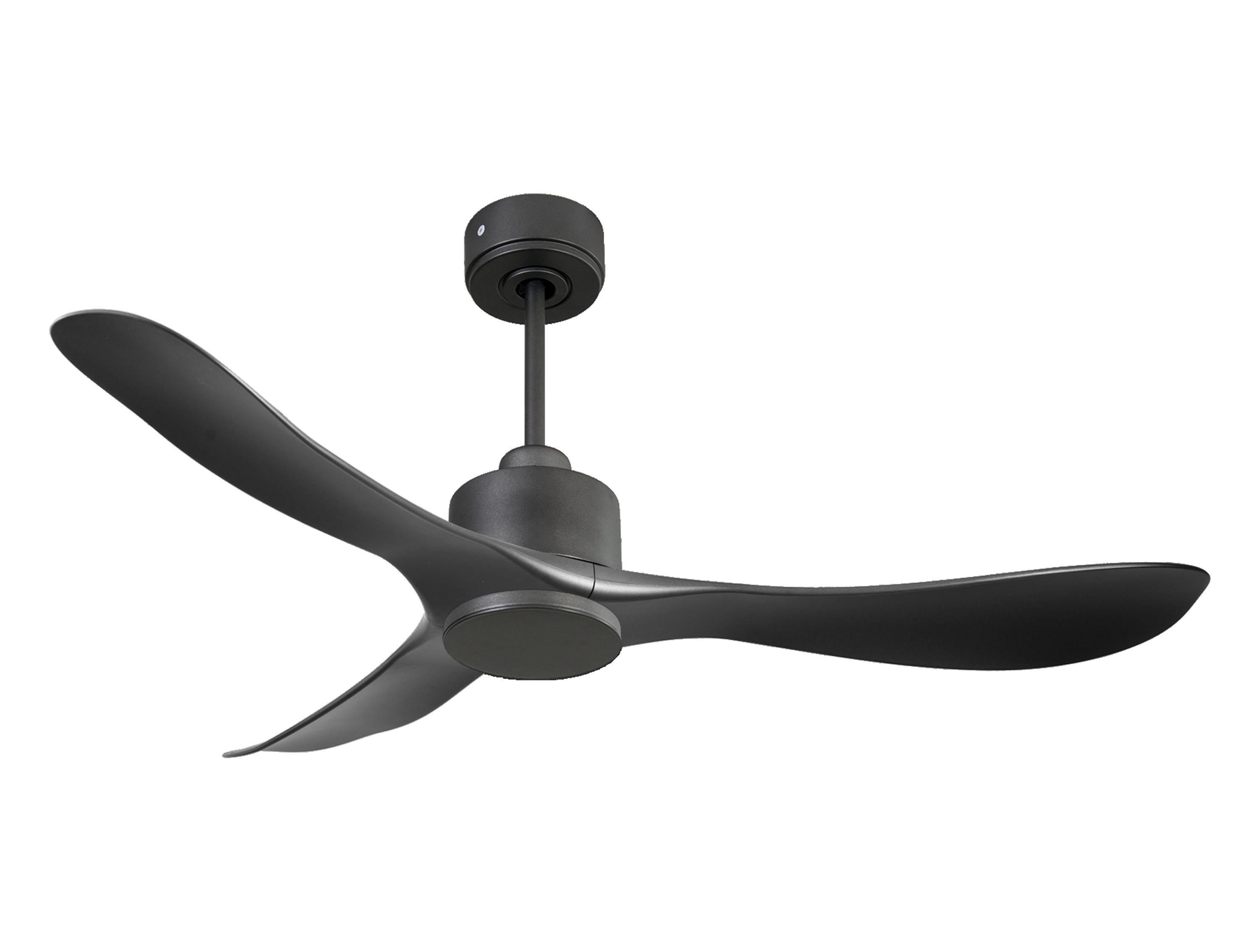 Ventilatore da soffitto Reversibile Termostato Wifi Motore CC Tetti inclinati Telecomando Hypersilence Memoria