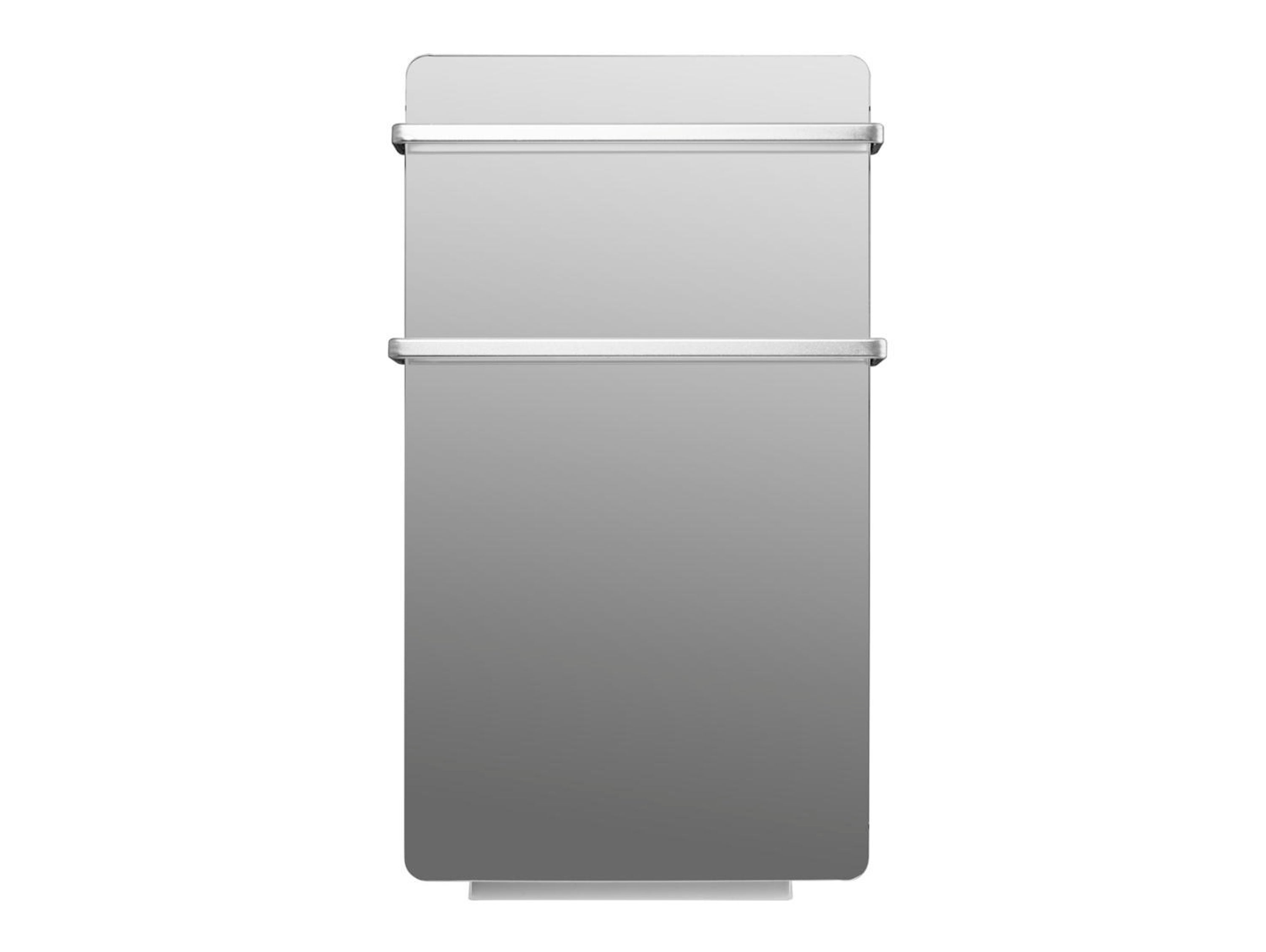 Scaldasalviette elettrico da 2000W con vetro temperato a specchio e display a LED