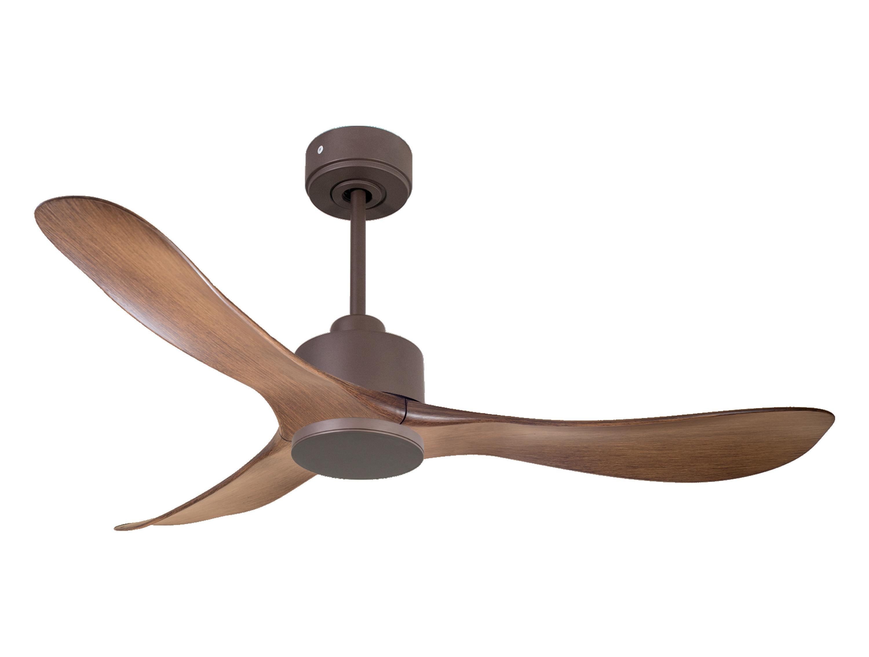 Ventilatore da soffitto Reversibile Termostato Wifi Motore CC Tetti inclinati Telecomando Hypersilence Memoria