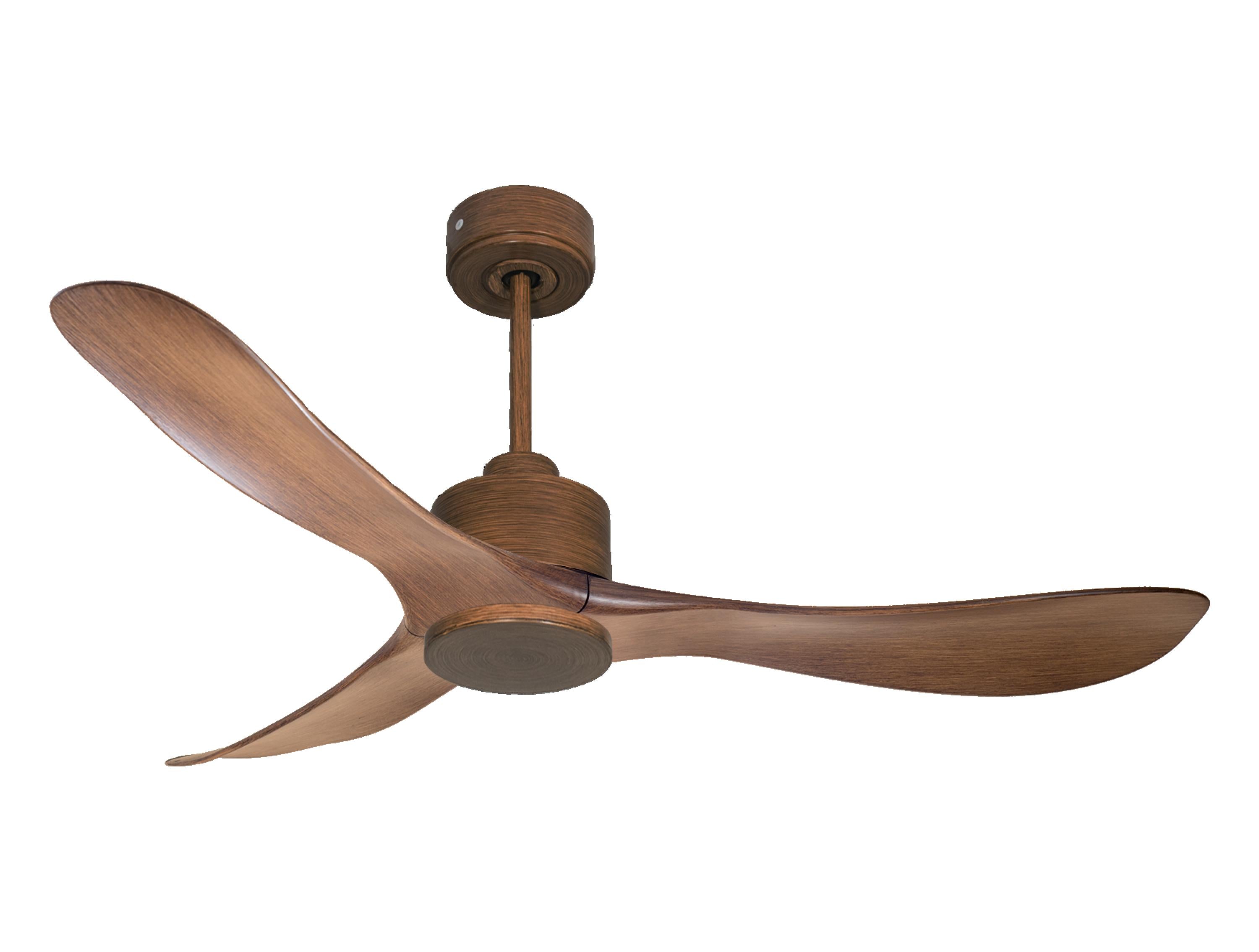 Ventilatore da soffitto Reversibile Termostato Wifi Motore CC Tetti inclinati Telecomando Hypersilence Memoria