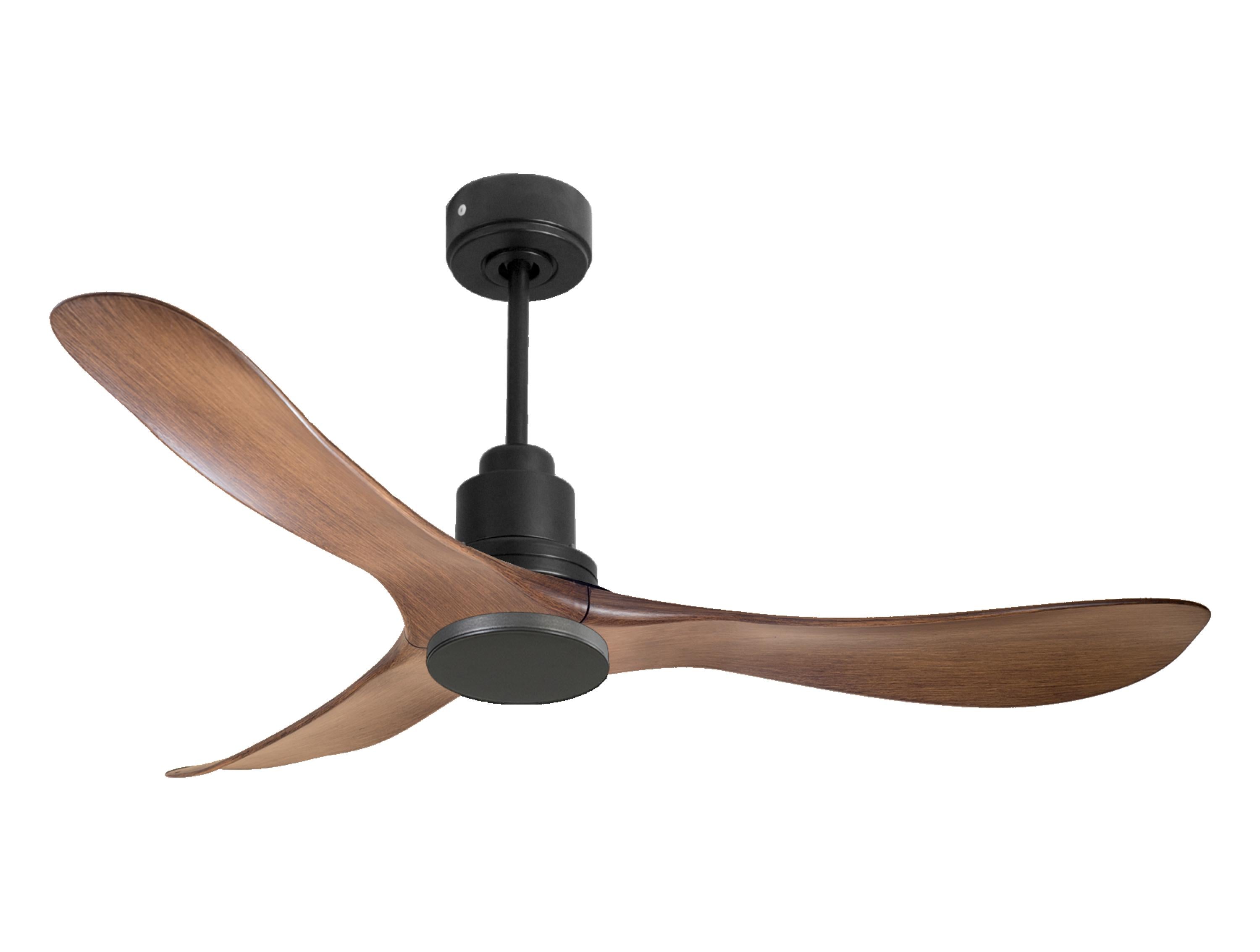 Ventilatore da soffitto Reversibile Termostato Wifi Motore CC Tetti inclinati Telecomando Hypersilence Memoria