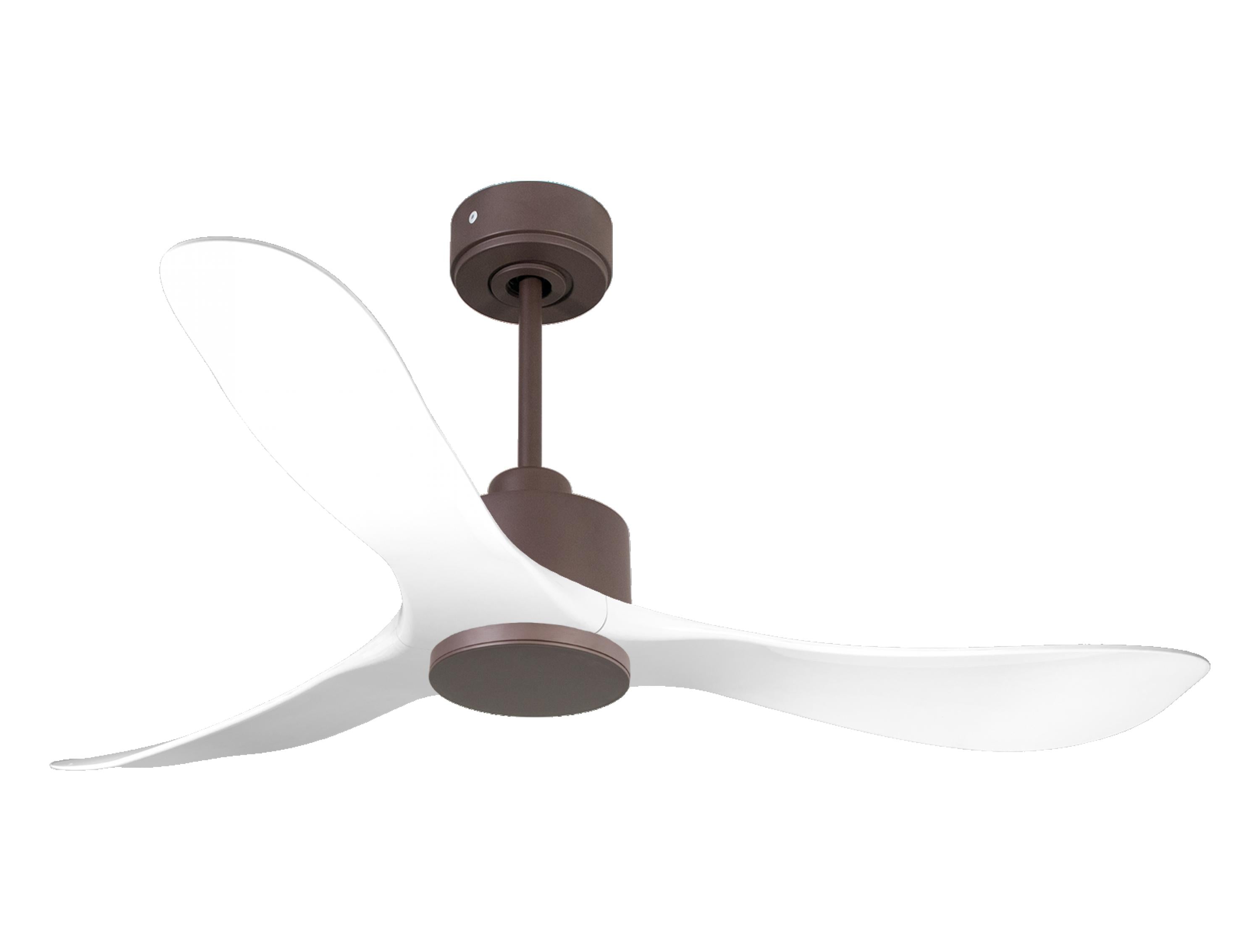 Ventilatore da soffitto Reversibile Termostato Wifi Motore CC Tetti inclinati Telecomando Hypersilence Memoria