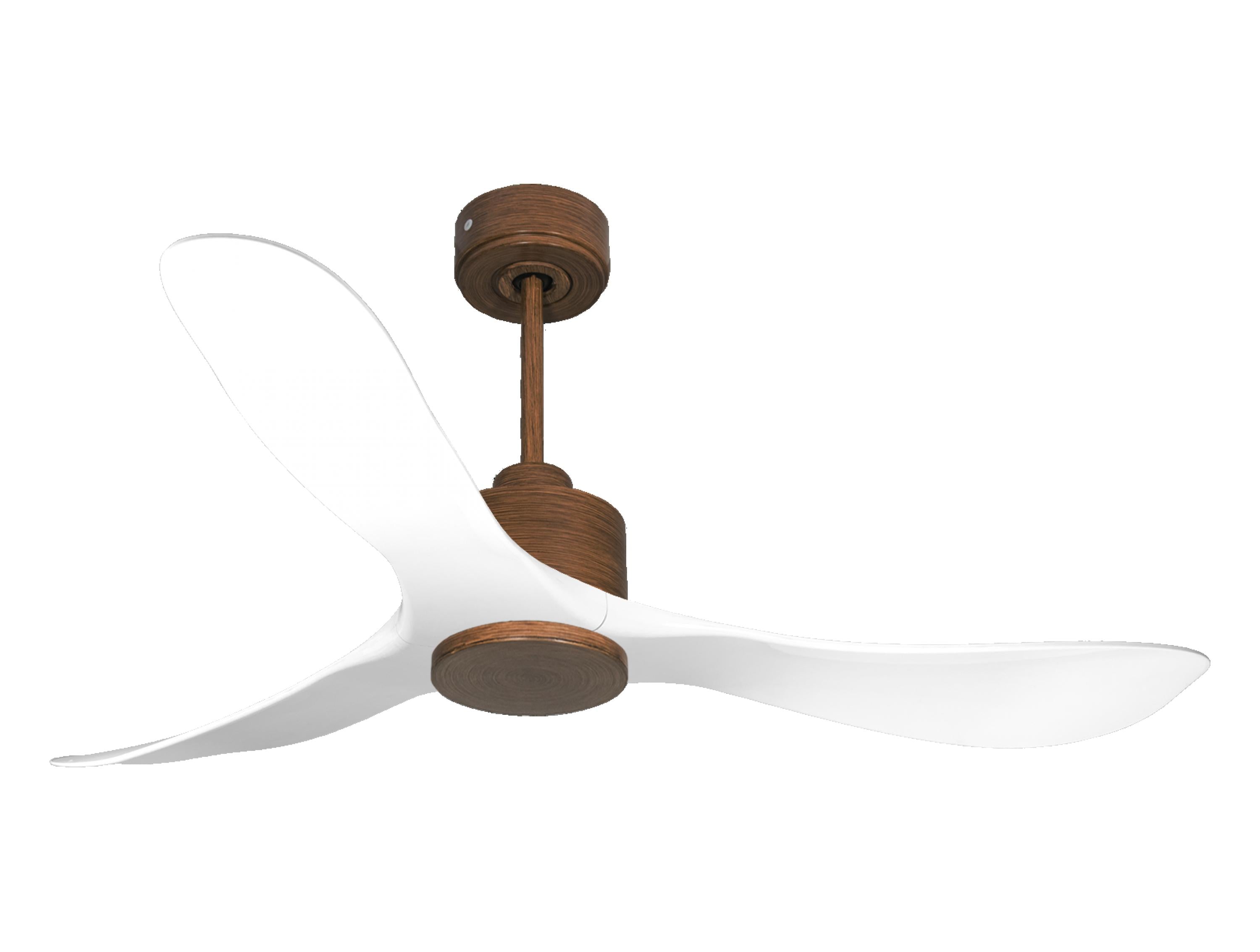 Ventilatore da soffitto Reversibile Termostato Wifi Motore CC Tetti inclinati Telecomando Hypersilence Memoria