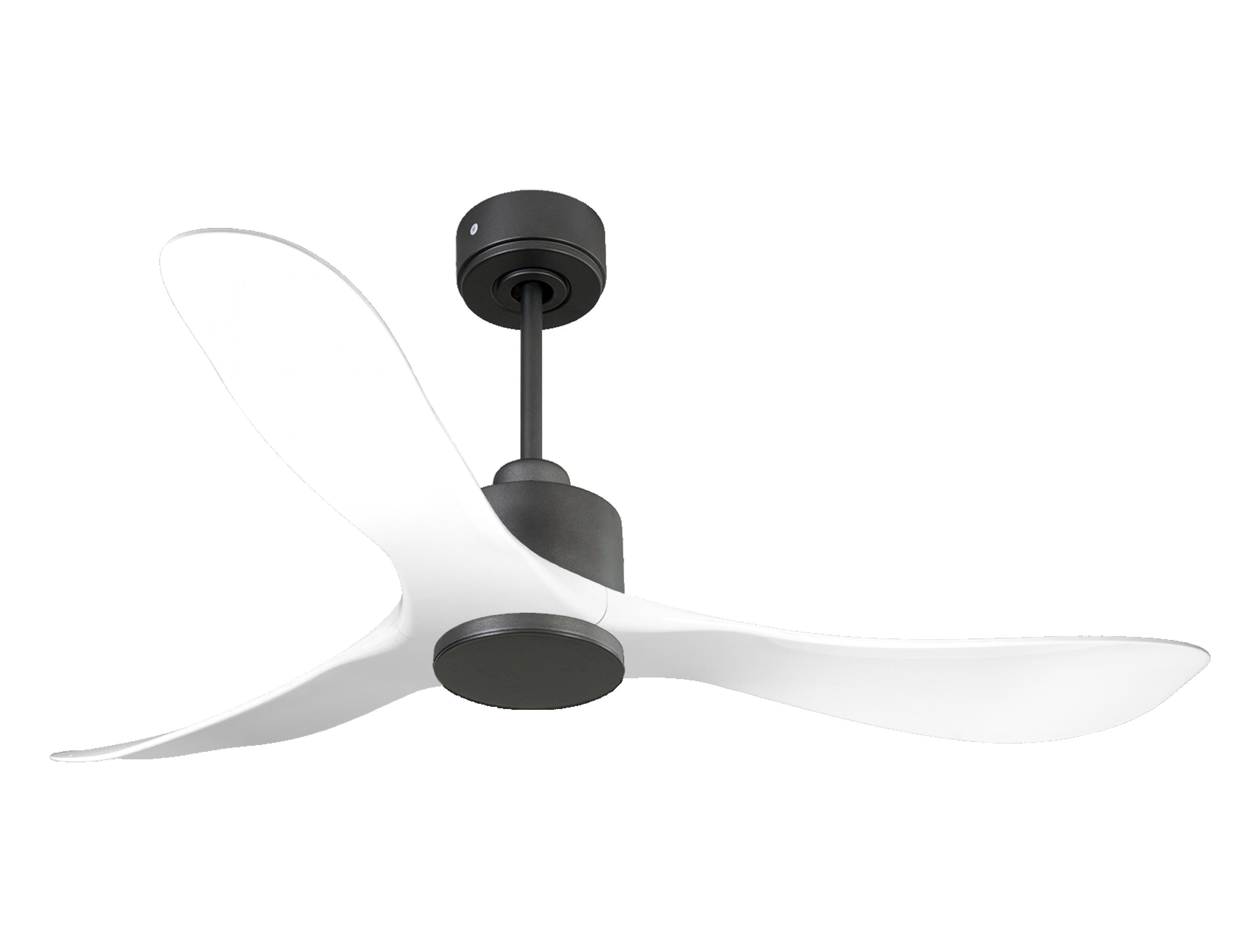 Ventilatore da soffitto Reversibile Termostato Wifi Motore CC Tetti inclinati Telecomando Hypersilence Memoria