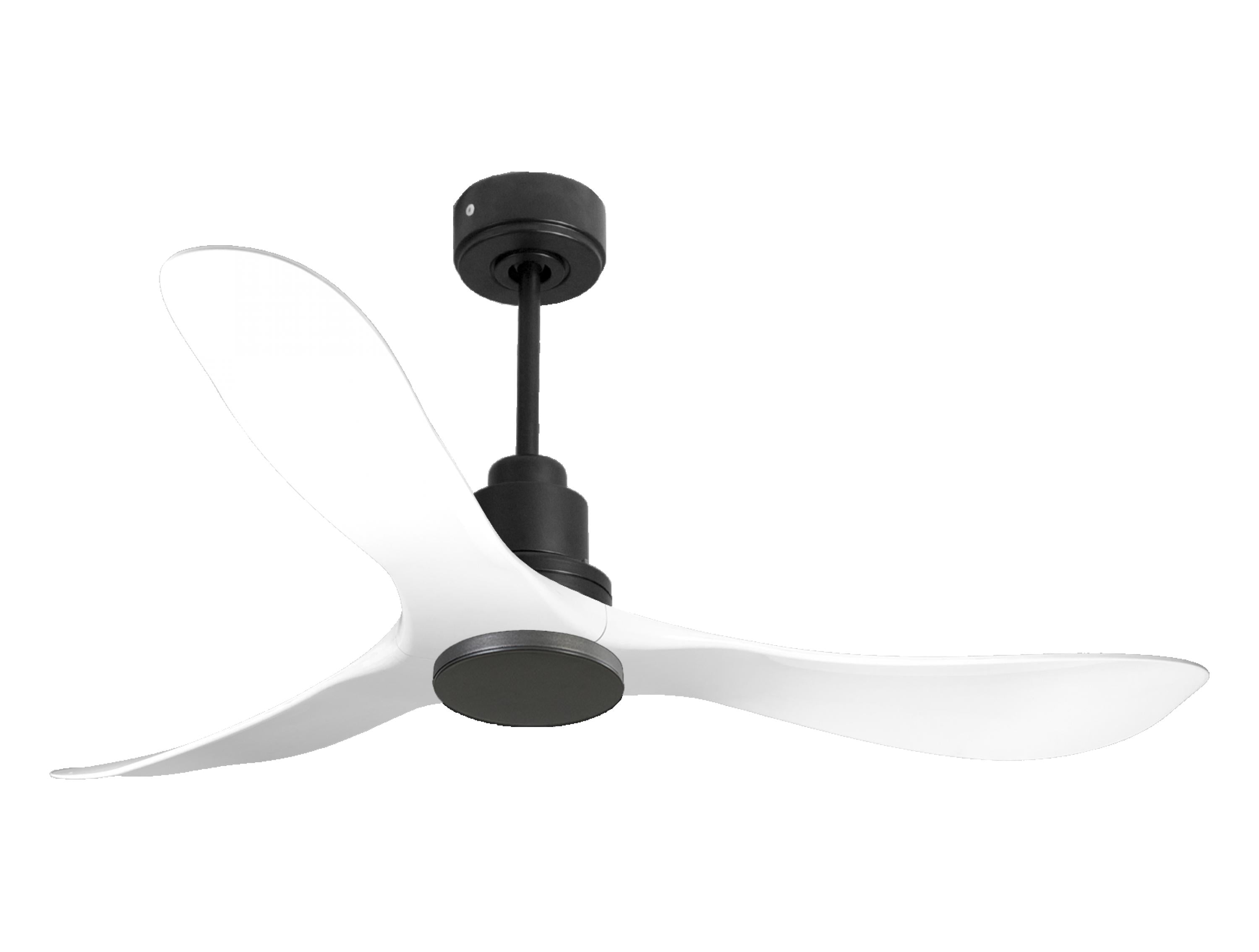 Ventilatore da soffitto Reversibile Termostato Wifi Motore CC Tetti inclinati Telecomando Hypersilence Memoria Shopify Vendible (AUTOMATICO)