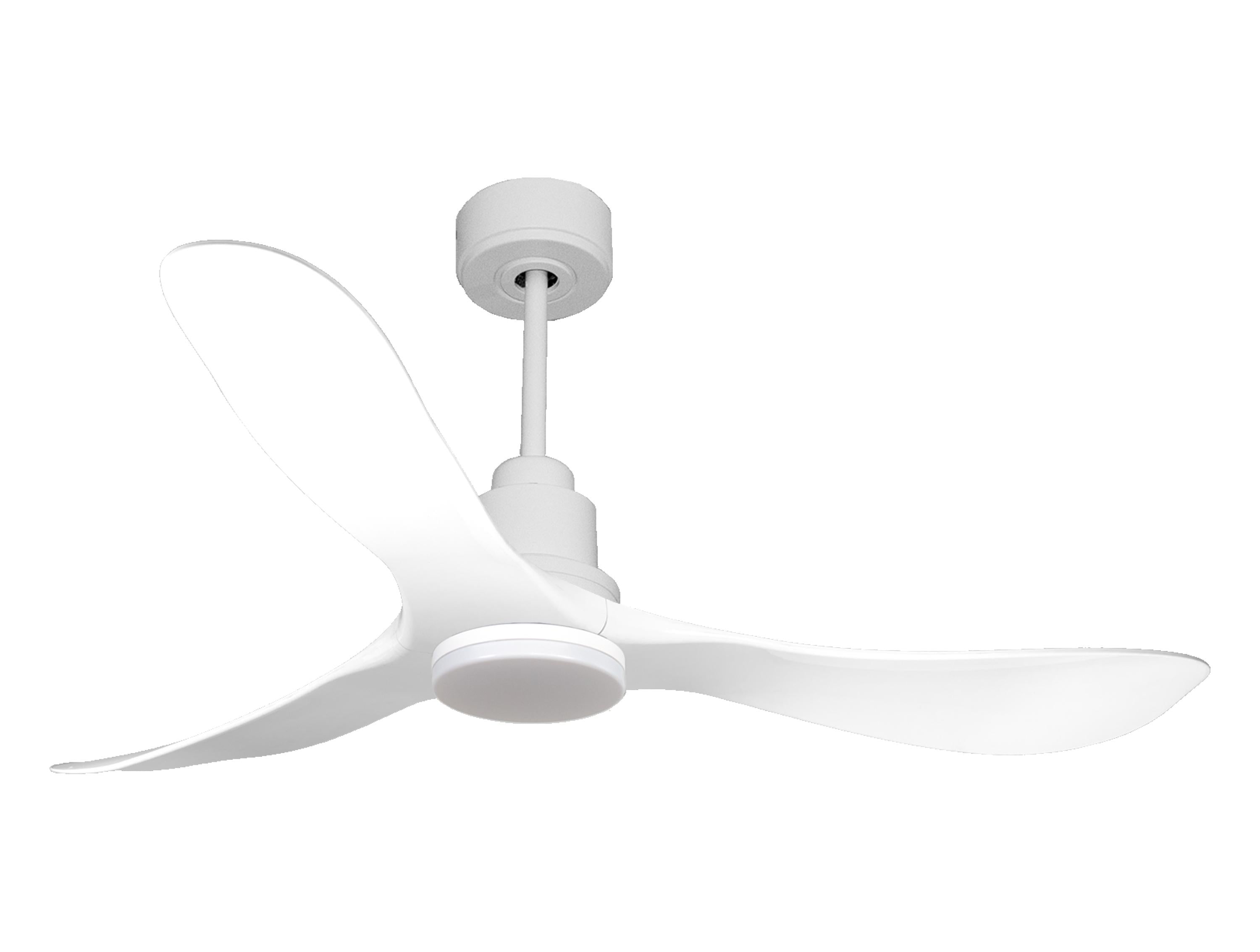 Ventilatore da soffitto Reversibile Termostato Dimmabile Wifi Motore CC Tetti inclinati Telecomando Luce a tre toni Hypersilence Memoria Shopify Vendible (AUTOMATICO)