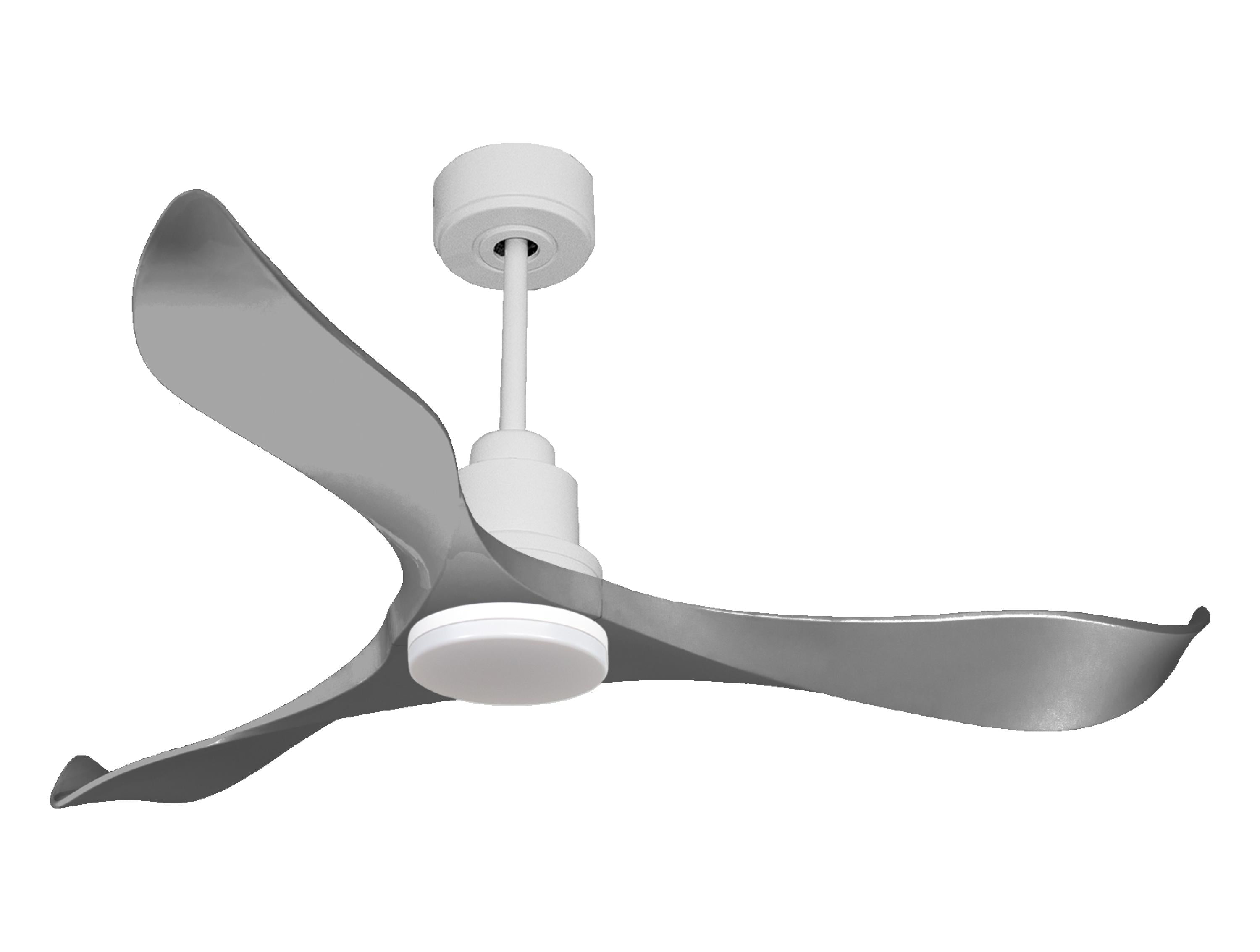 Ventilatore da soffitto Reversibile Termostato Dimmabile Wifi Motore CC Tetti inclinati Telecomando Luce a tre toni Memoria