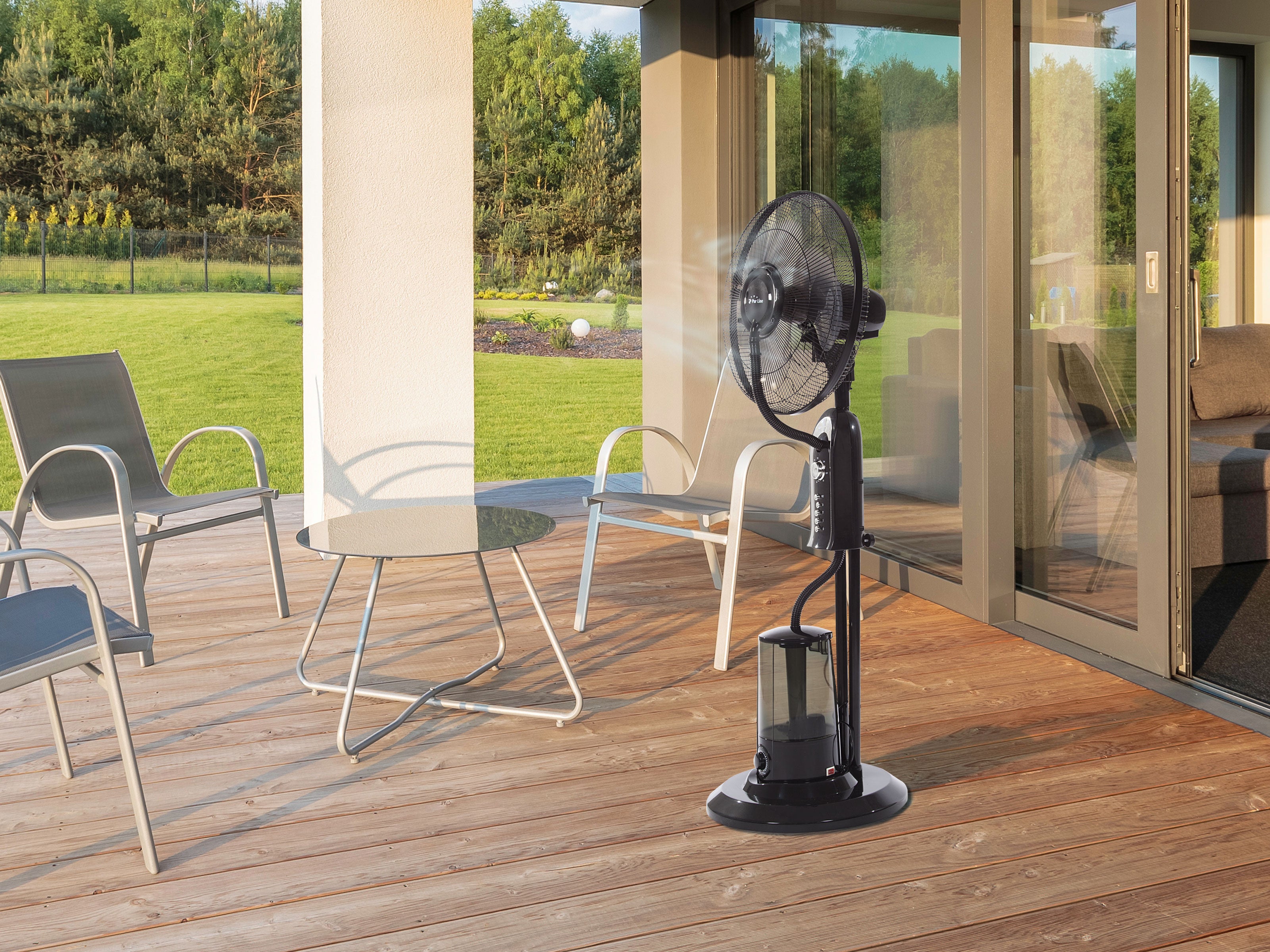 Ventilatore nebulizzatore ø 65 cm per interni ed esterni con telecomando