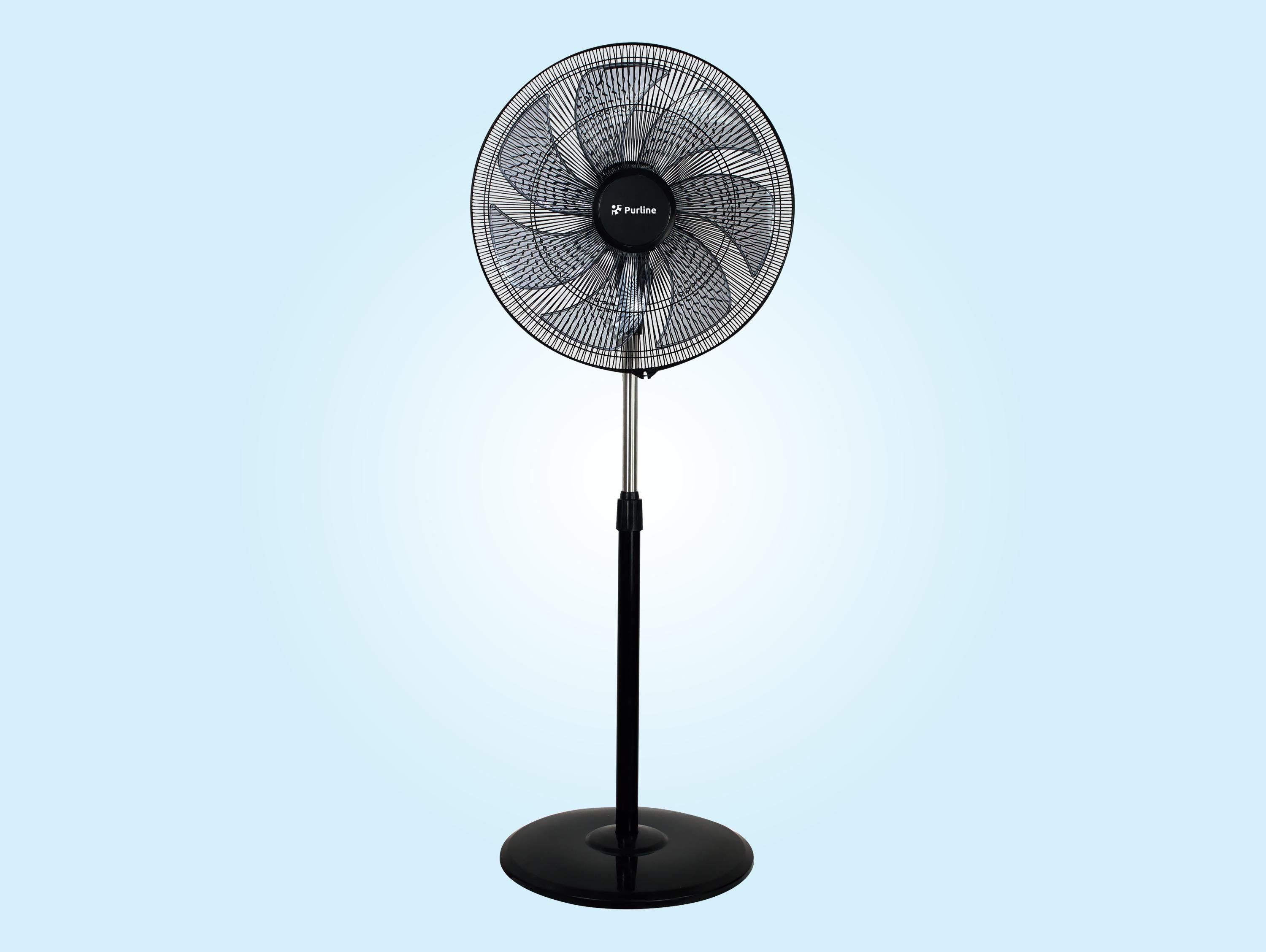 Ventilatore industriale da pavimento 100W con 7 pale