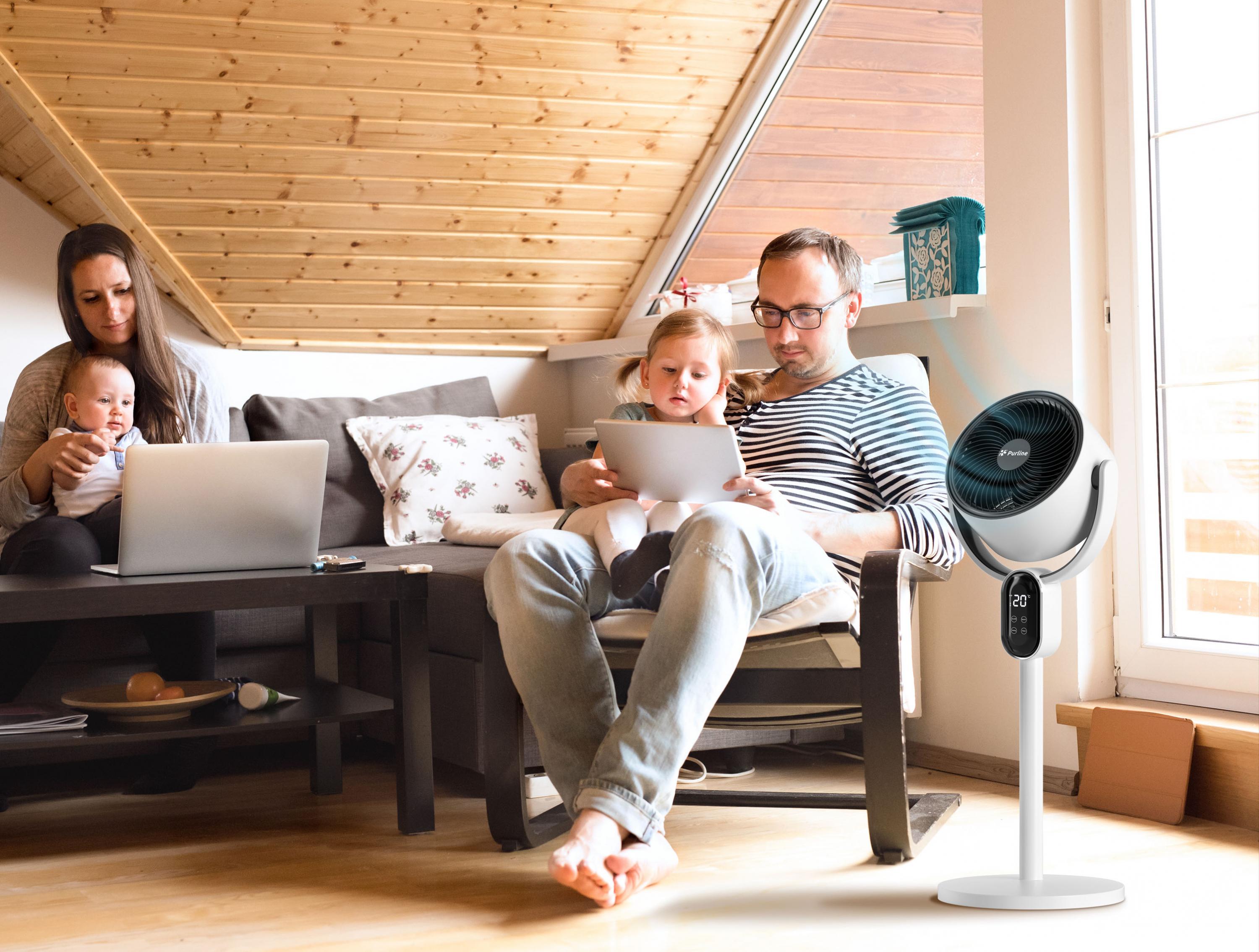 Ventilatore digitale da tavolo e da pavimento
