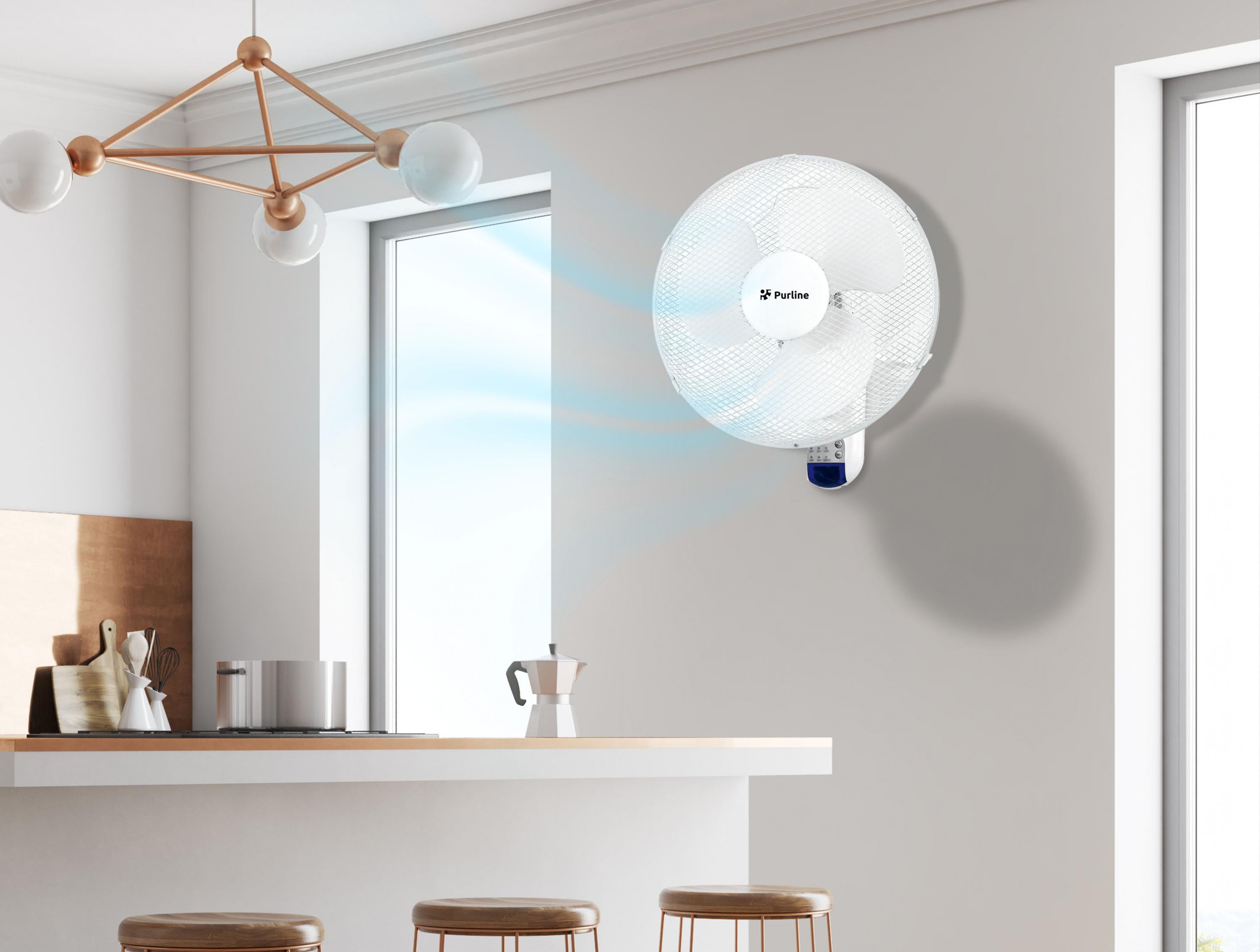 Ventilatore da parete digitale con controllo
