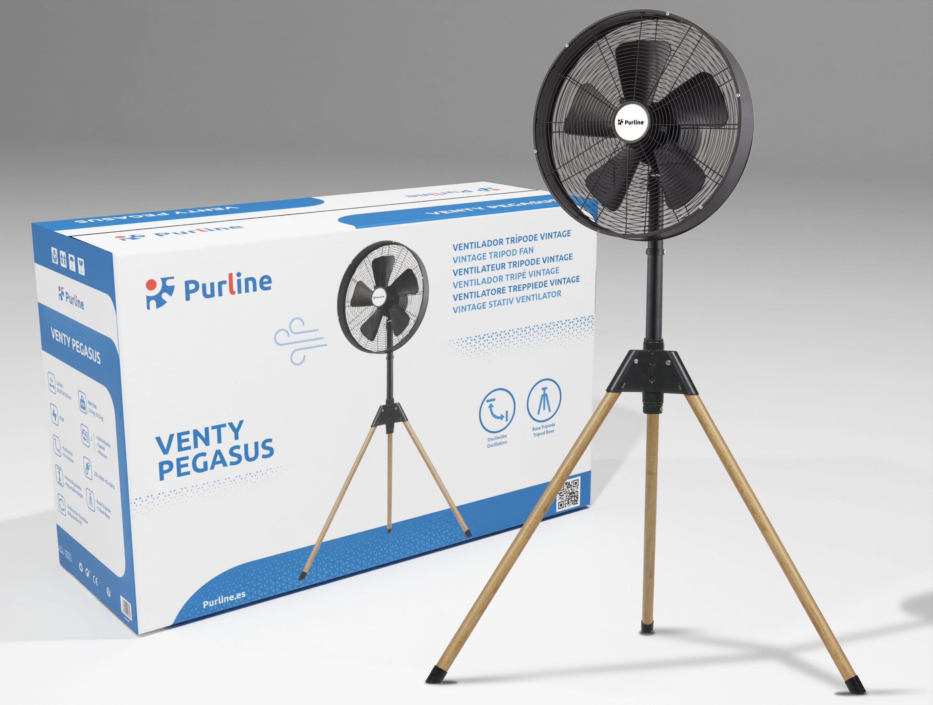 Esclusivo ventilatore vintage a cavalletto
