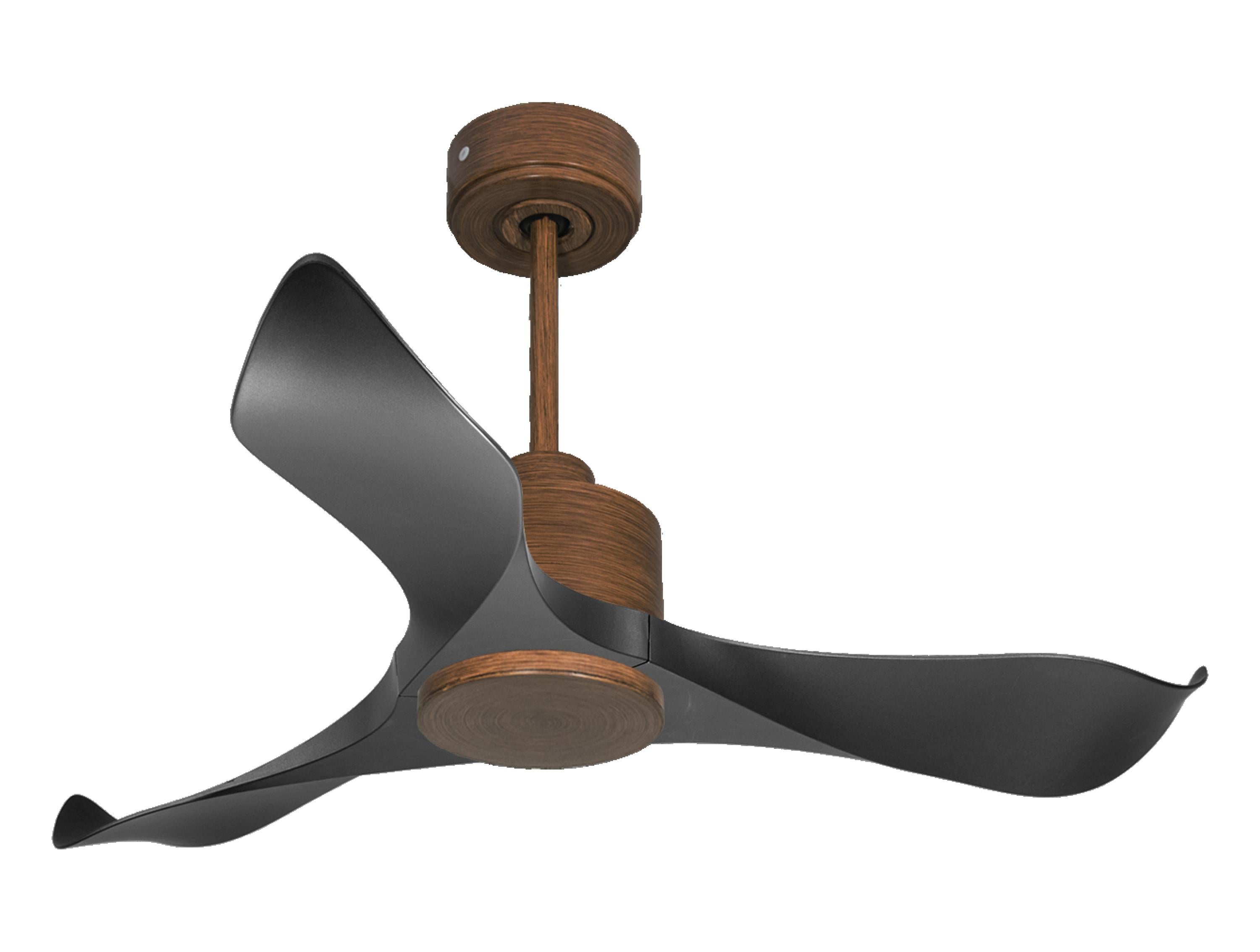 Ventilatore da soffitto Reversibile Termostato Wifi Motore CC Tetti inclinati Telecomando Adattatore 2/3 lame Hypersilence Memoria